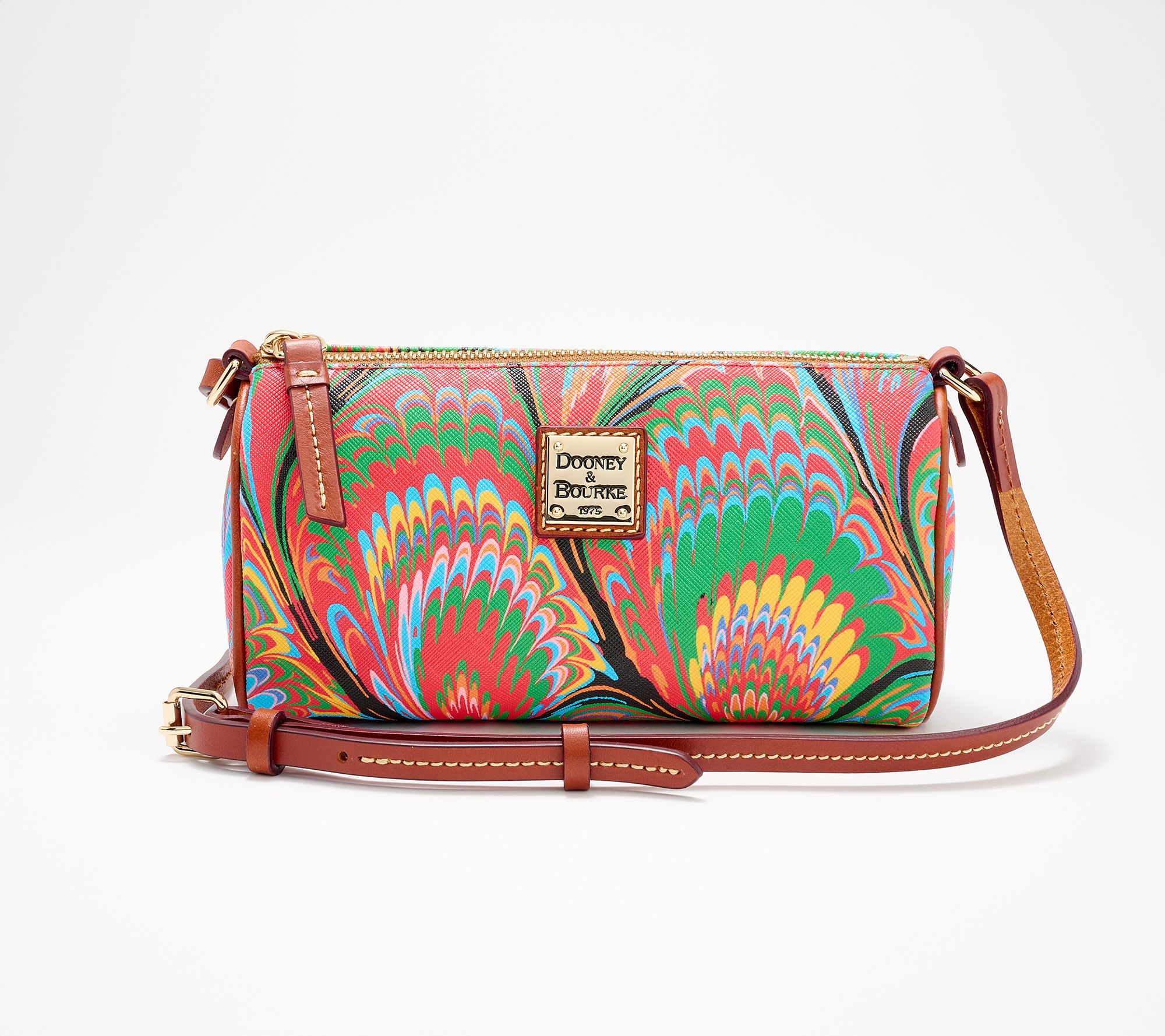 Dooney & Bourke Coated Cotton Plumes Buffy Crossbody