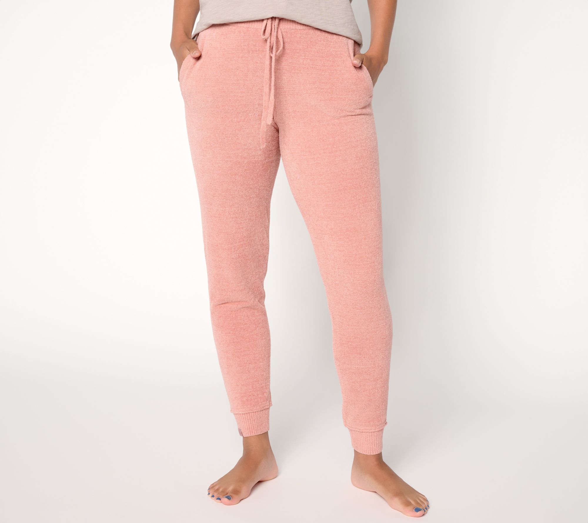 Barefoot Dreams Petite CozyChic Ultra Lite Jersey Roll Cuff Jogger