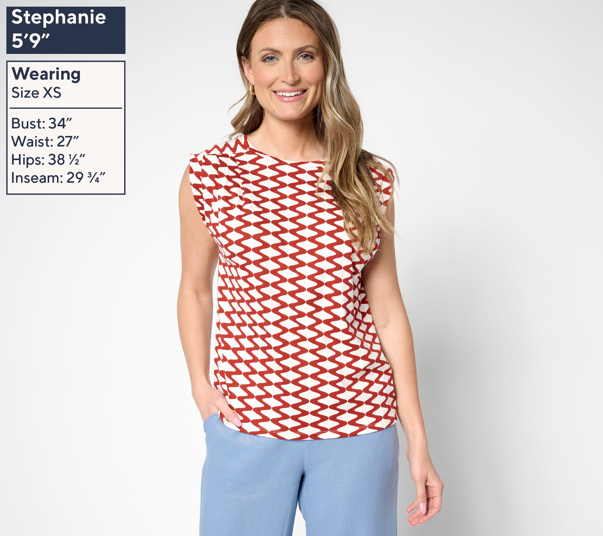 新品 正規品!!  Carla Rockmore Collection 100% Cotton Pleated Shoulder Top トップス