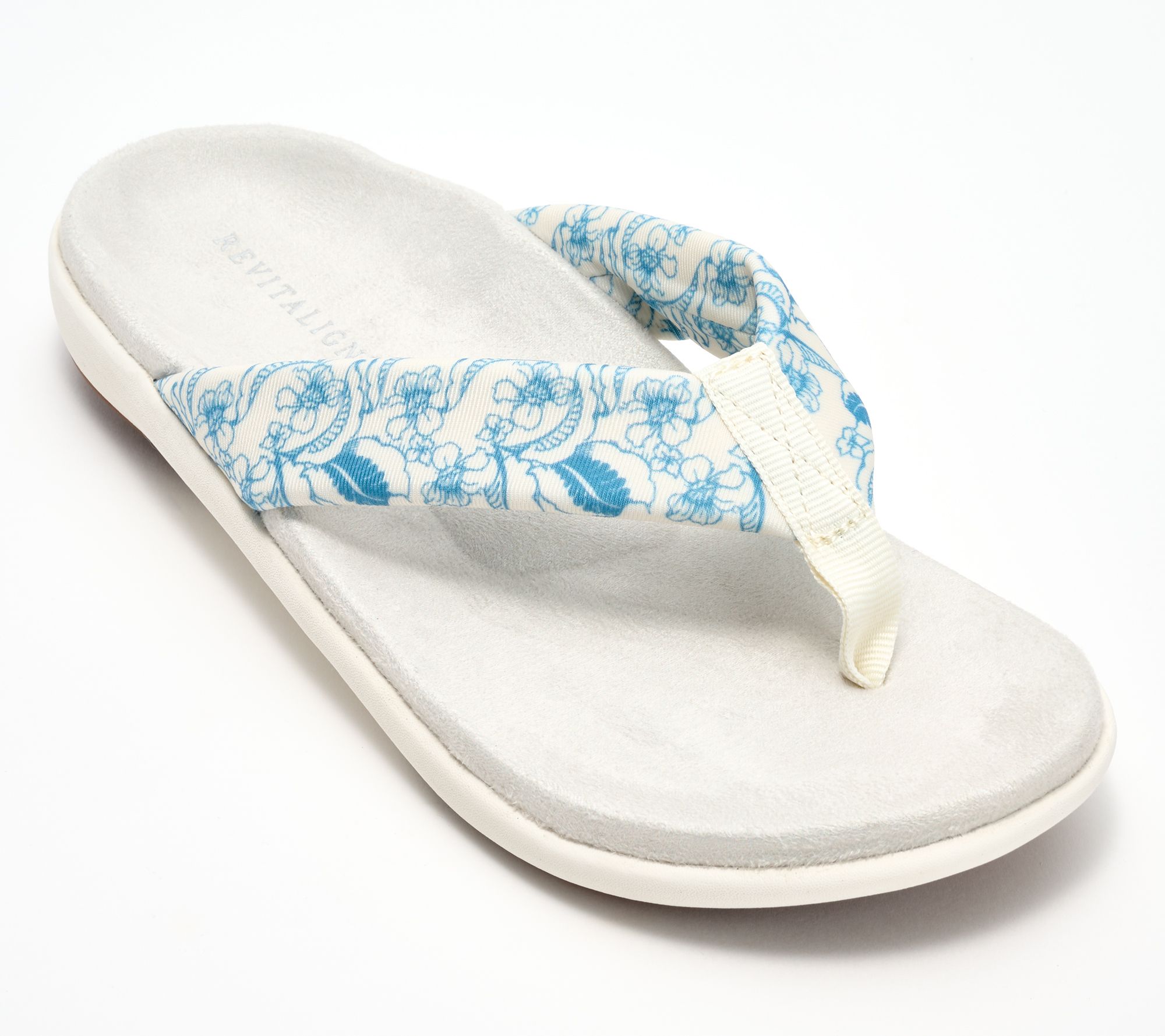 Revitalign Orthtotic Memory Foam Toile Print Thongs-Euphoria