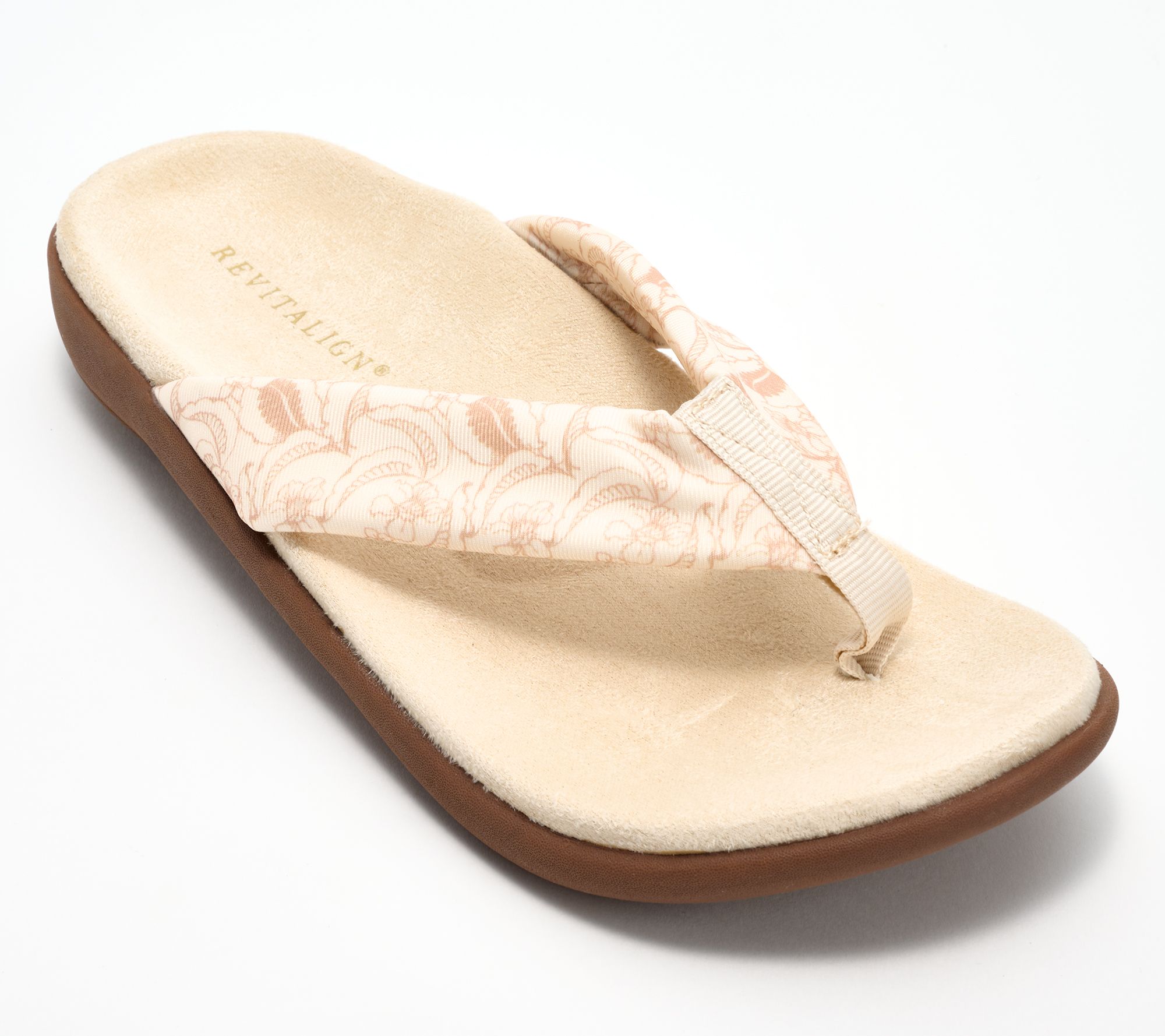 Revitalign Orthtotic Memory Foam Toile Print Thongs-Euphoria