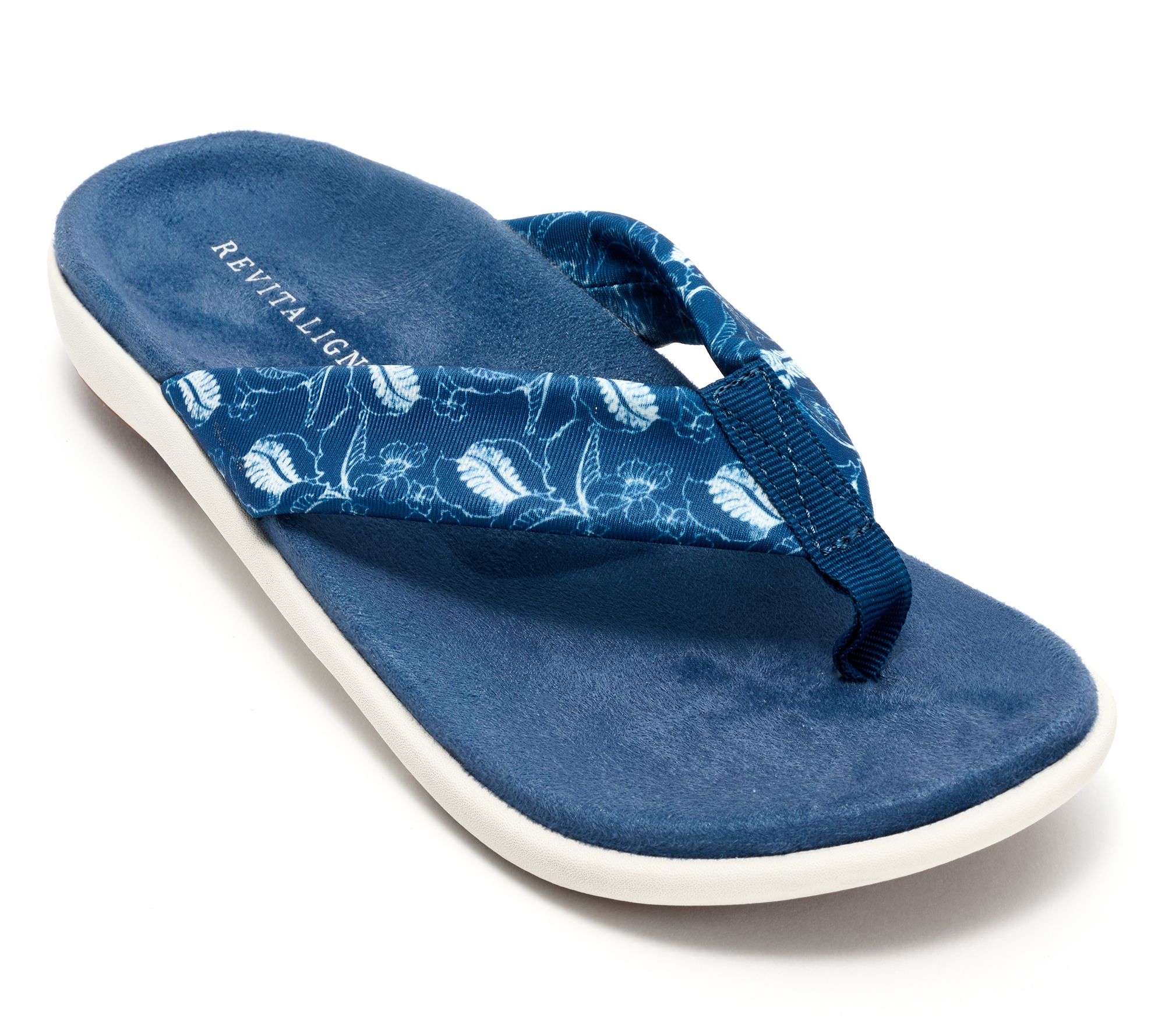 Revitalign Orthtotic Memory Foam Toile Print Thongs-Euphoria
