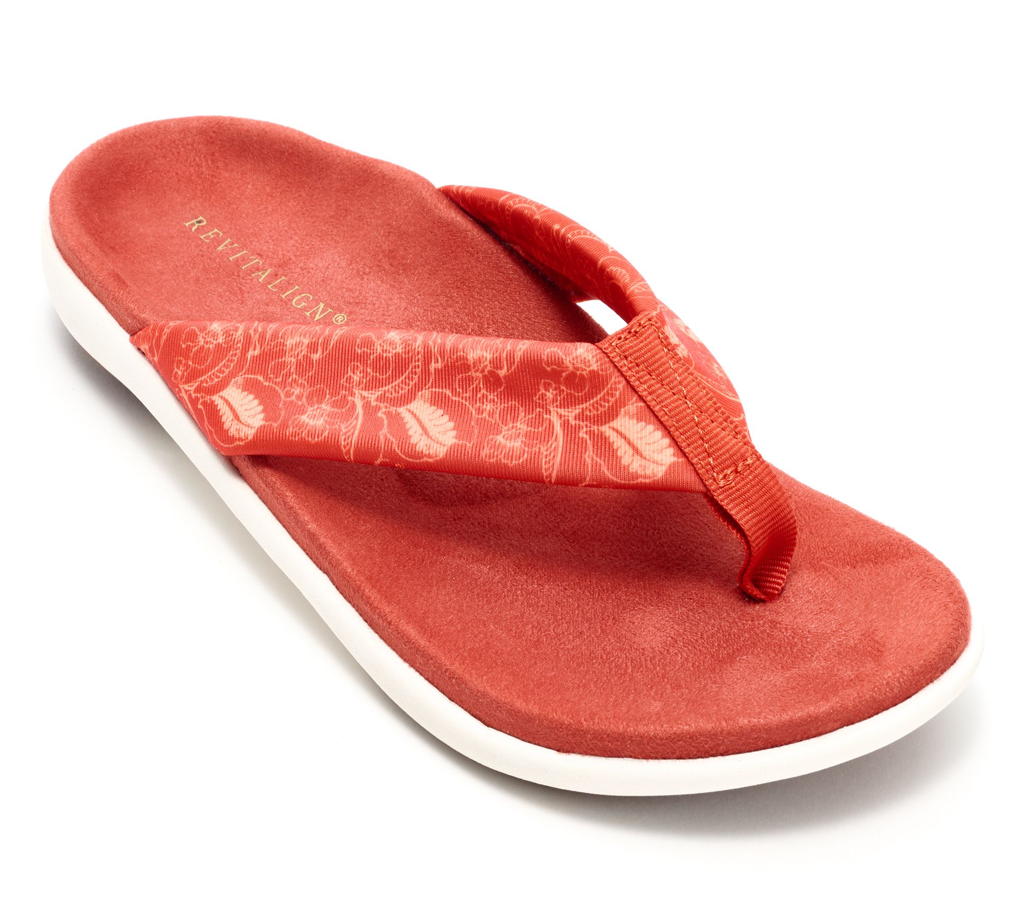 Revitalign Orthtotic Memory Foam Toile Print Thongs-Euphoria