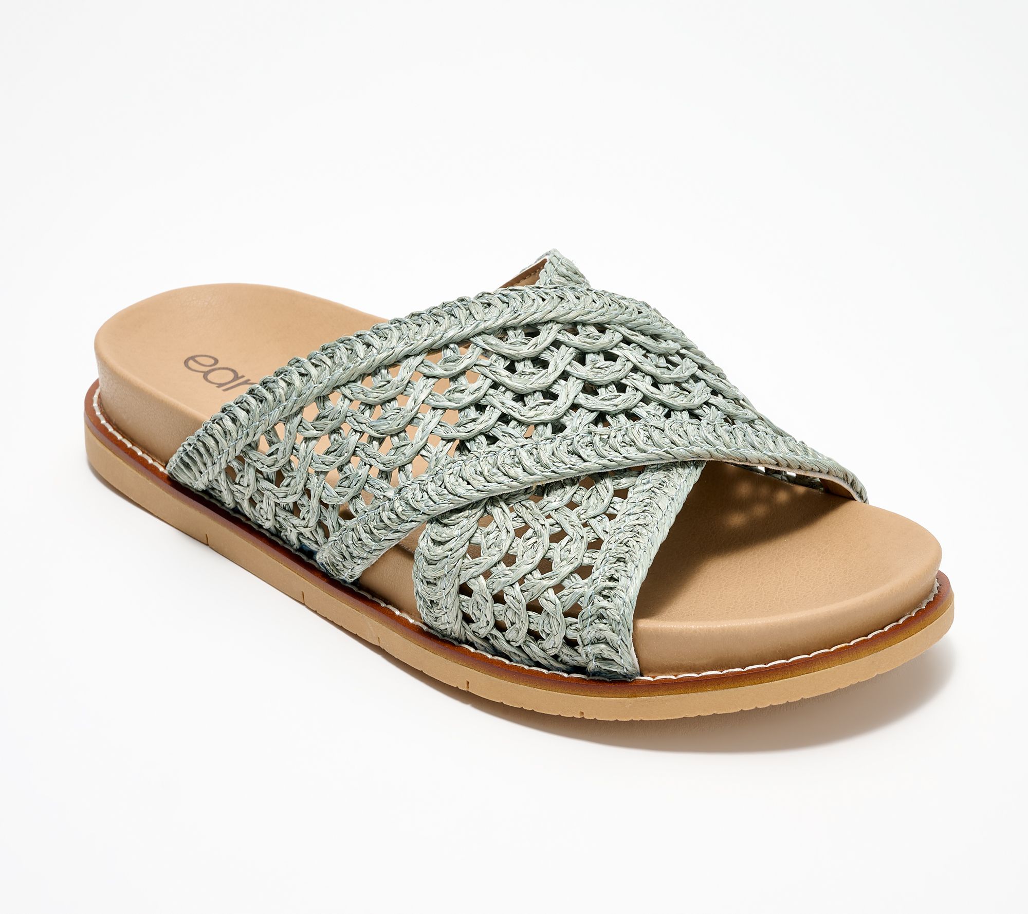 Earth Crochet Cross Band Slide Sandals - Flurry