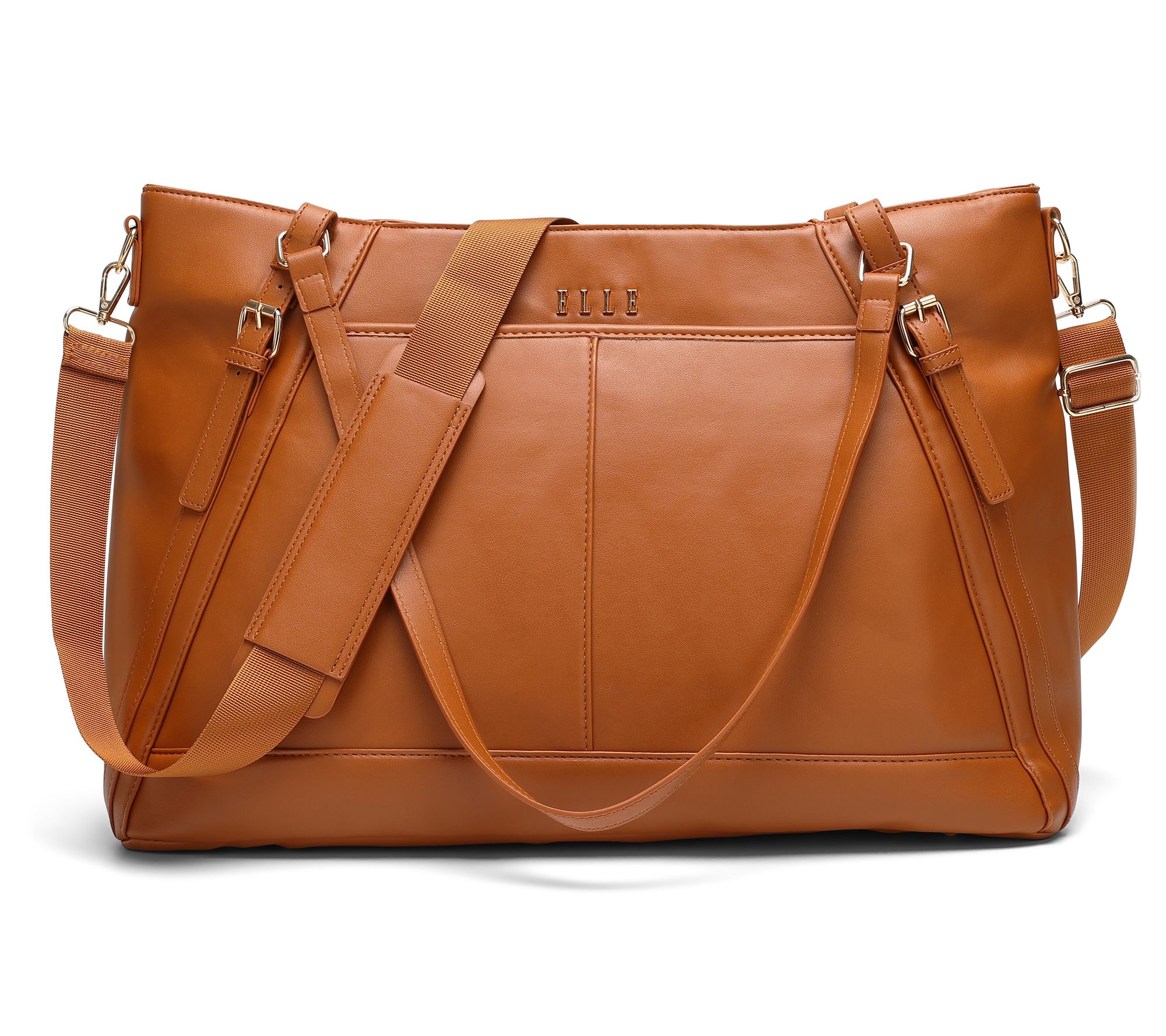 ELLE Leisure Luxe Vegan Leather Weekender ToteBag
