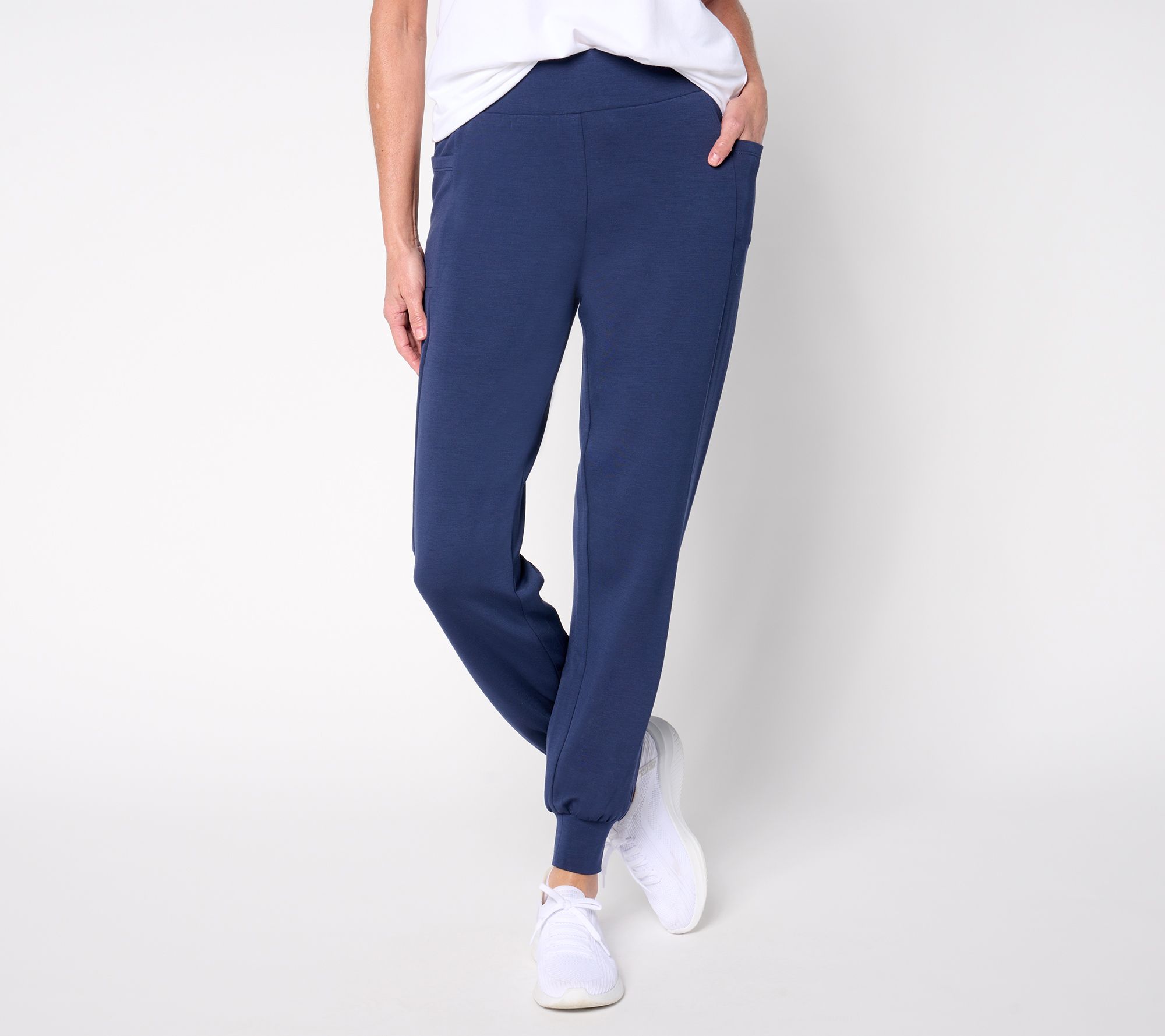 "As Is" Belle by Kim Gravel Petite ScubaLuxe Phone Pocket Joggers