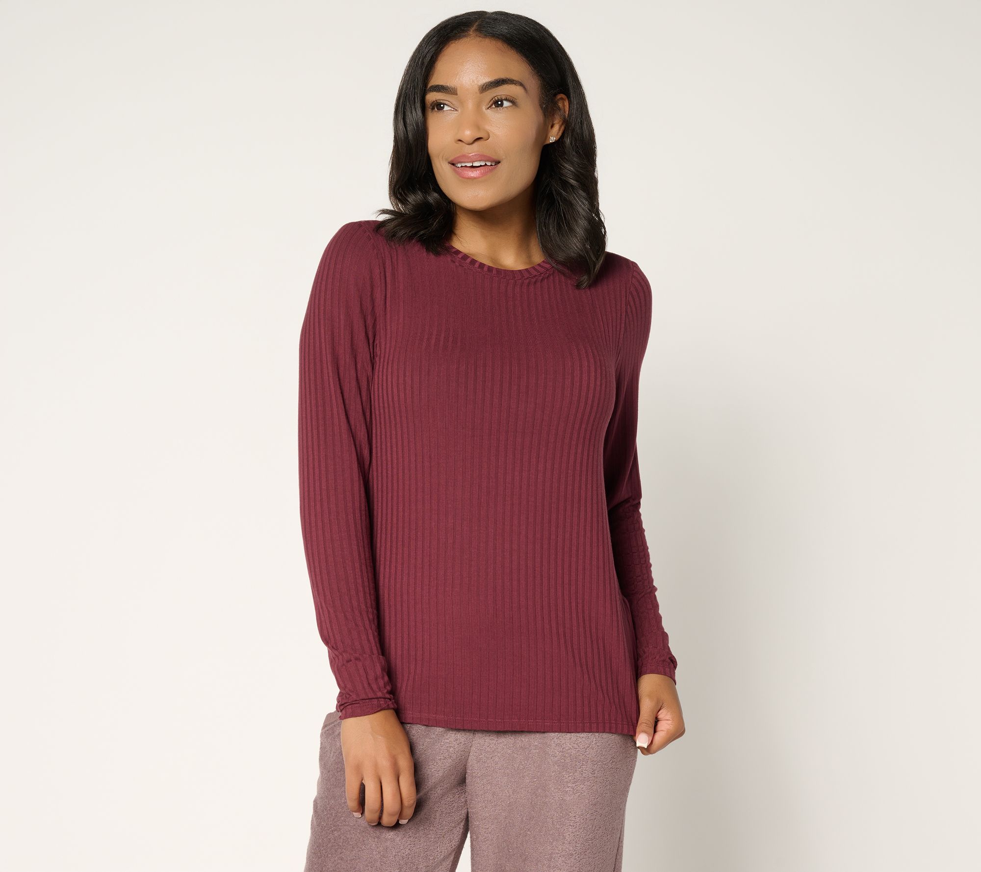 Modern Soul Radiant Rib Long Sleeve Top with Support System