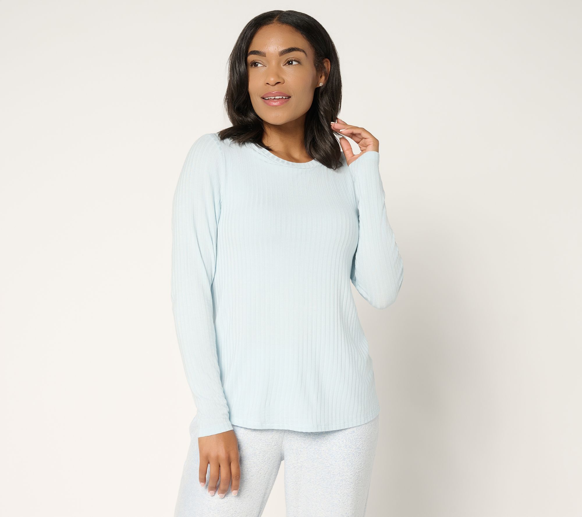 Modern Soul Radiant Rib Long Sleeve Top with Support System
