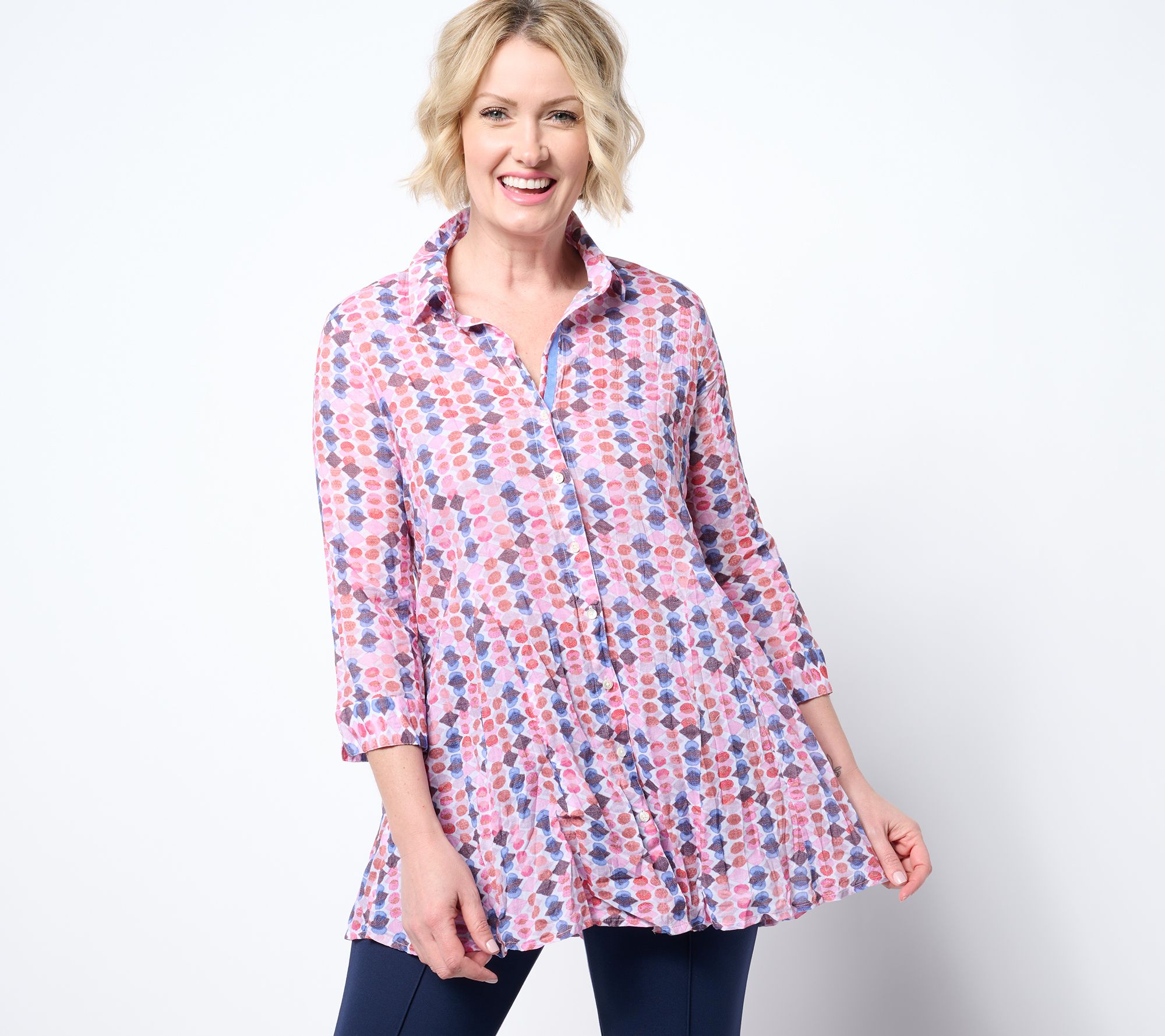"As Is" NIC+ZOE Long Crinkle Shirt