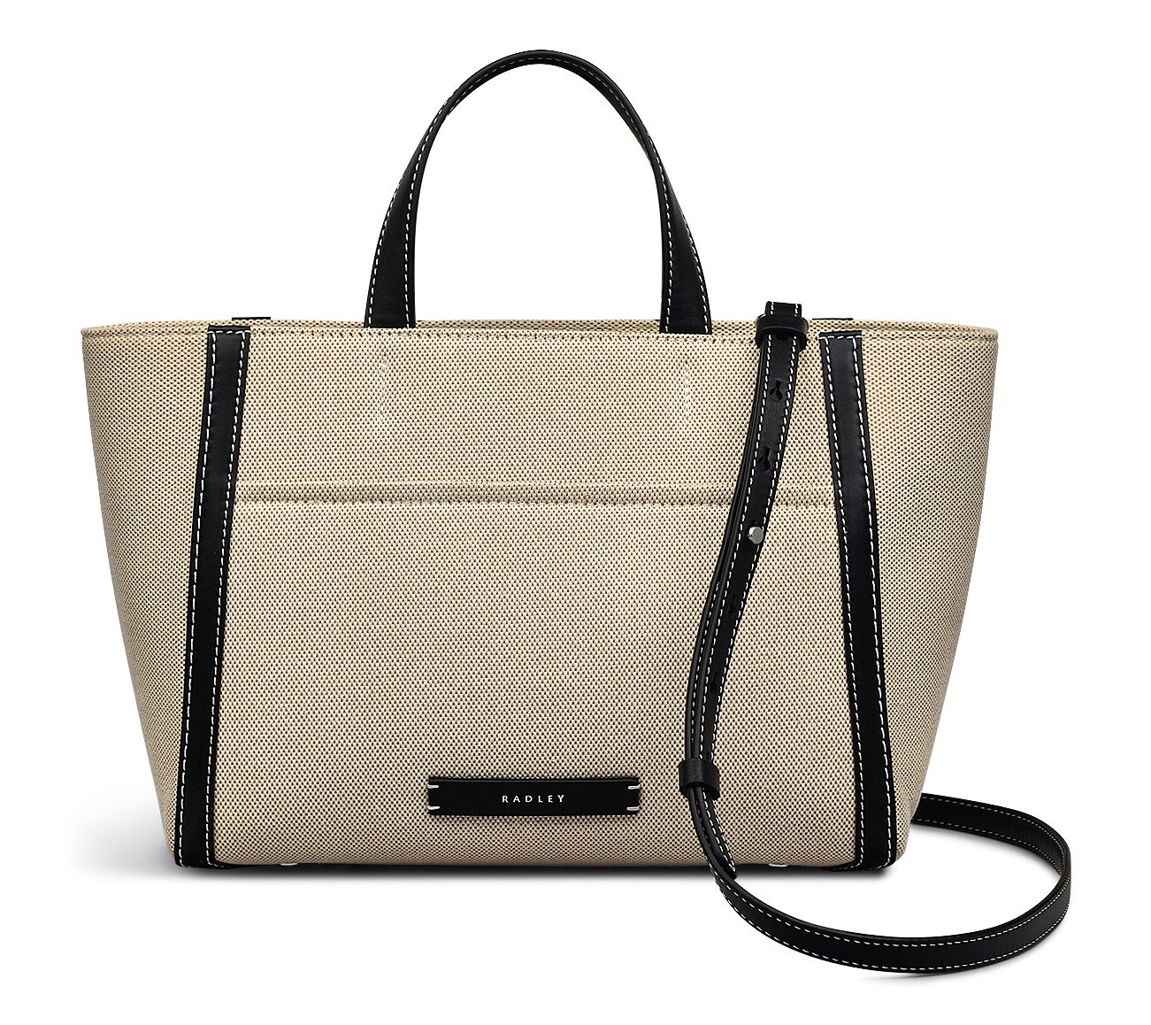  RADLEY Oak Street Canvas Leather Trim Satchel