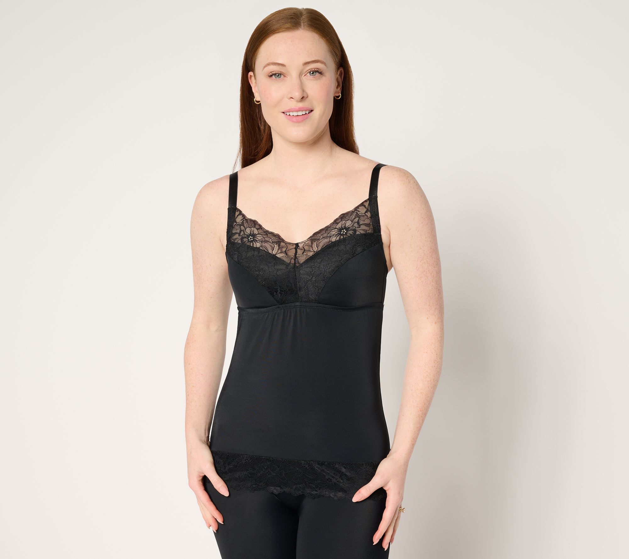 "As Is" Breezies Soft Support Lace Bra Camisole