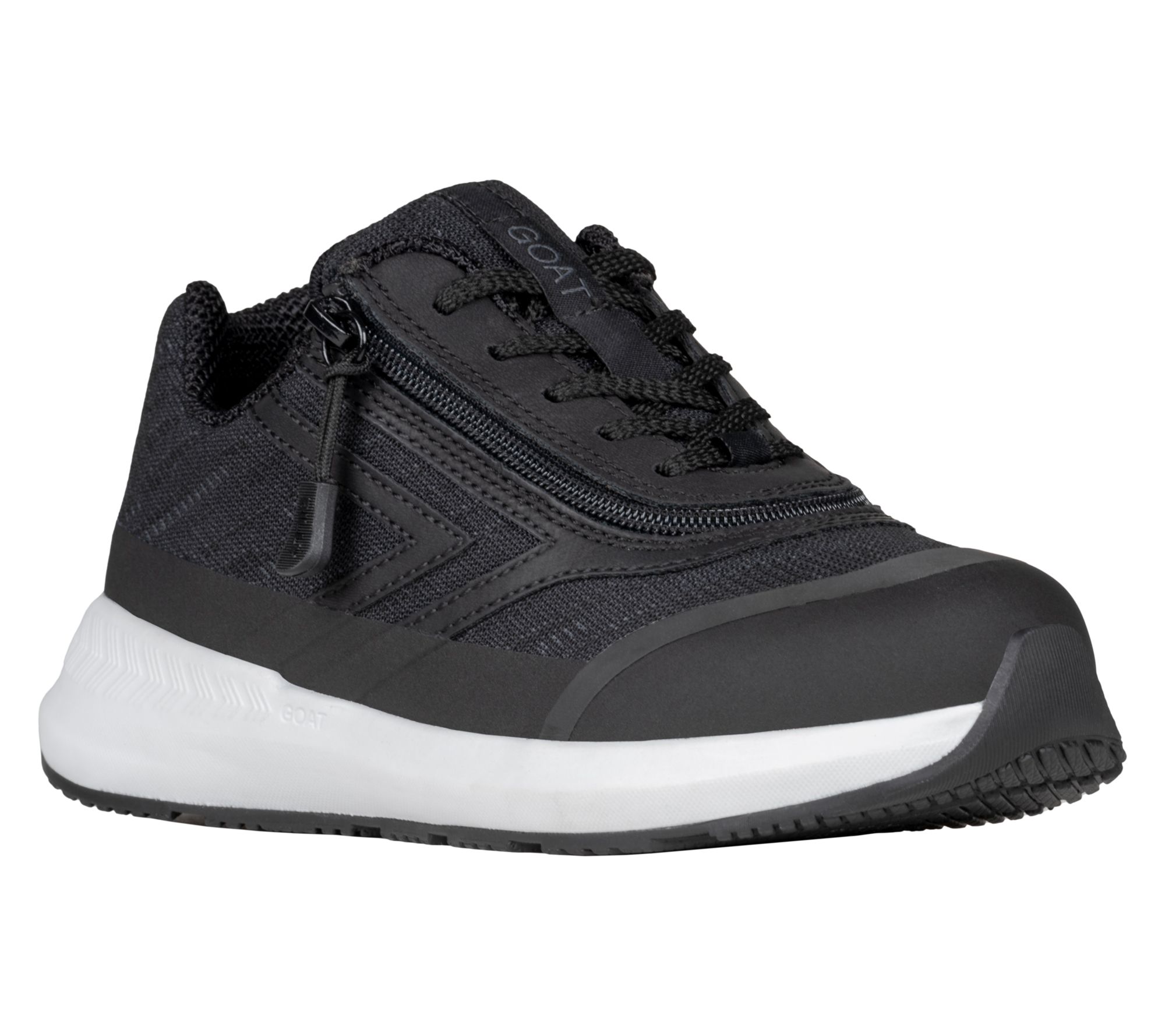 BILLY Footwear zip-on Toddler Black Goat