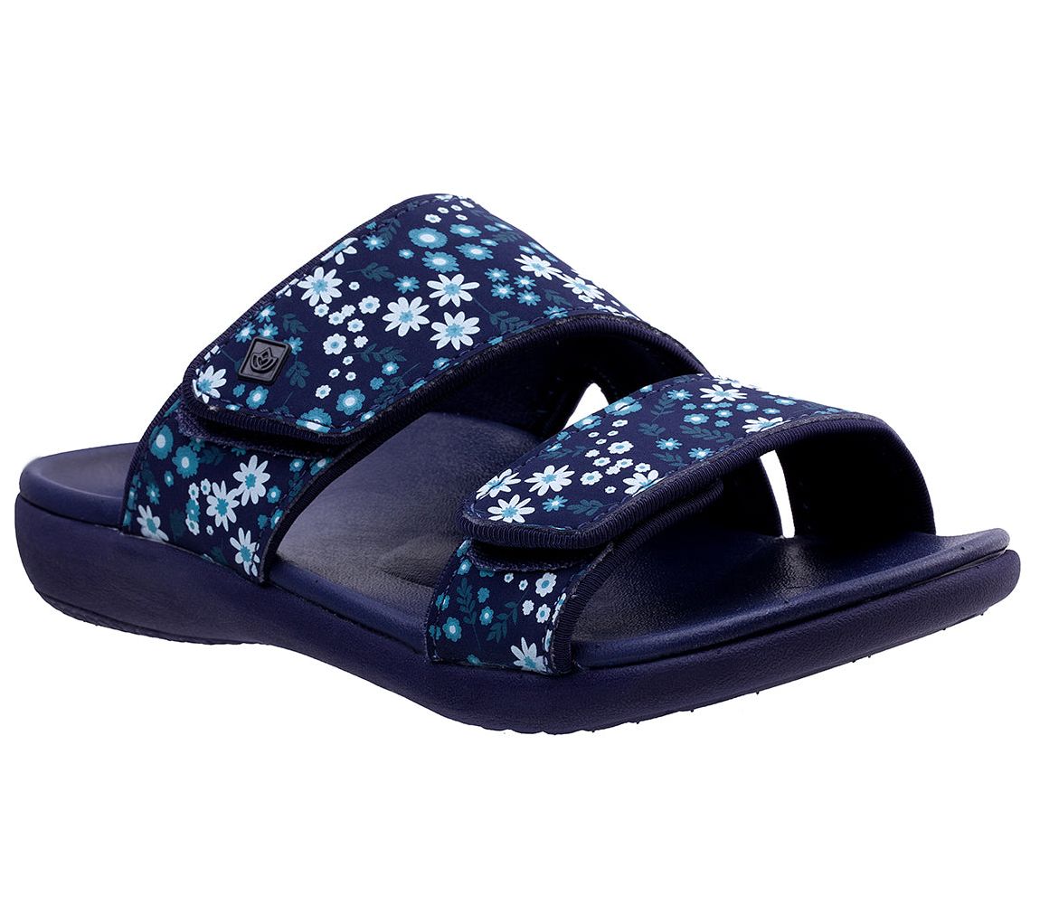 Spenco Orthotic Slide Sandals - Kholo Nuevo Dainty Floral