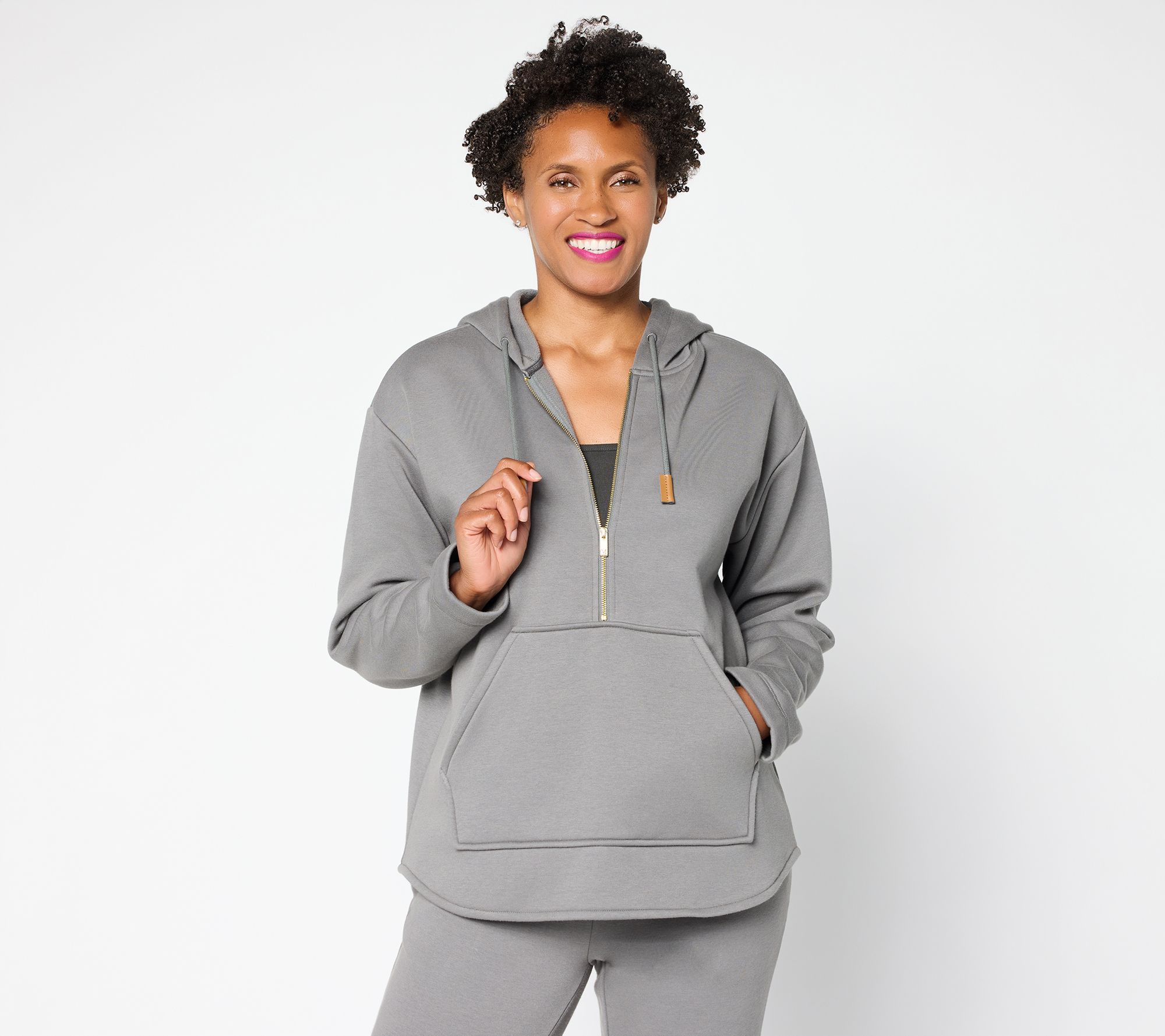 Martha Stewart Signature Bedford Fleece Quarter Zip Pullover