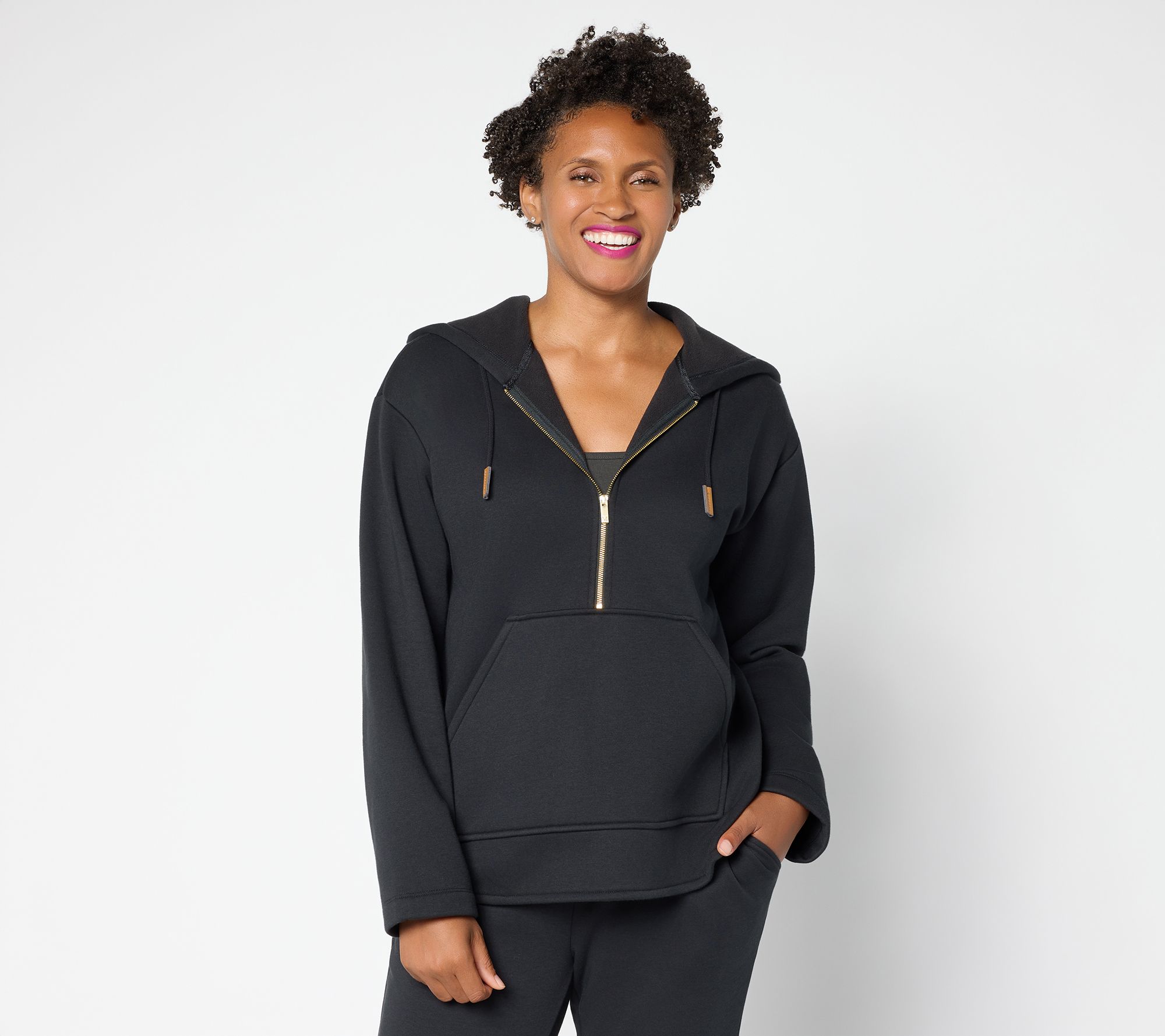 Martha Stewart Signature Bedford Fleece Quarter Zip Pullover