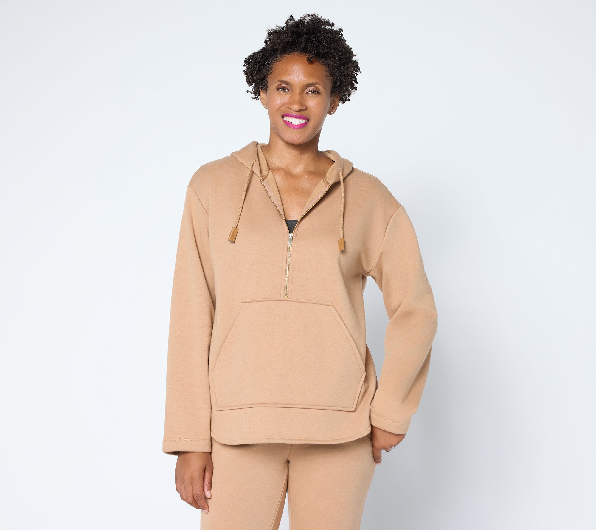 Martha Stewart Signature Bedford Fleece Quarter Zip Pullover