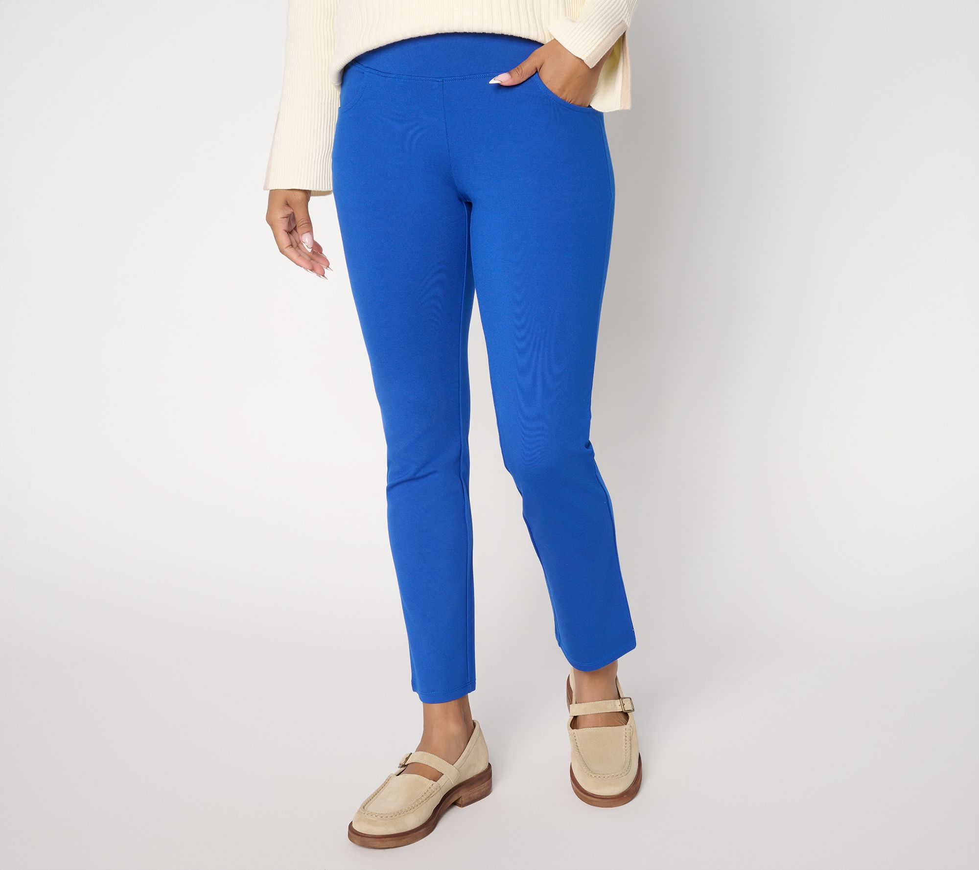 Women with Control Tall Luxe Ponte Slim Leg Ankle Pant