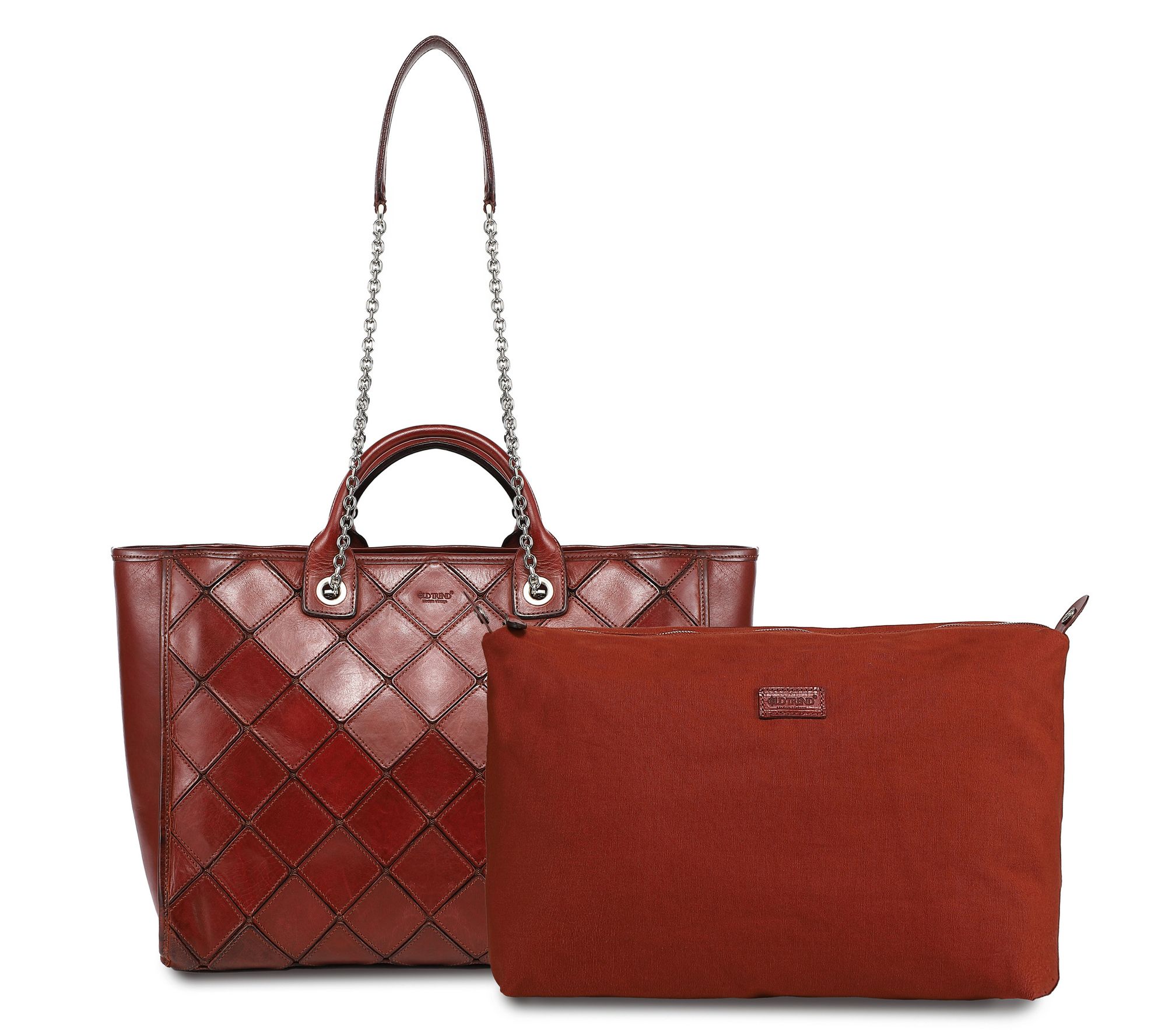Old Trend Mermaid Carryall Leather Tote with Shoulder Strap