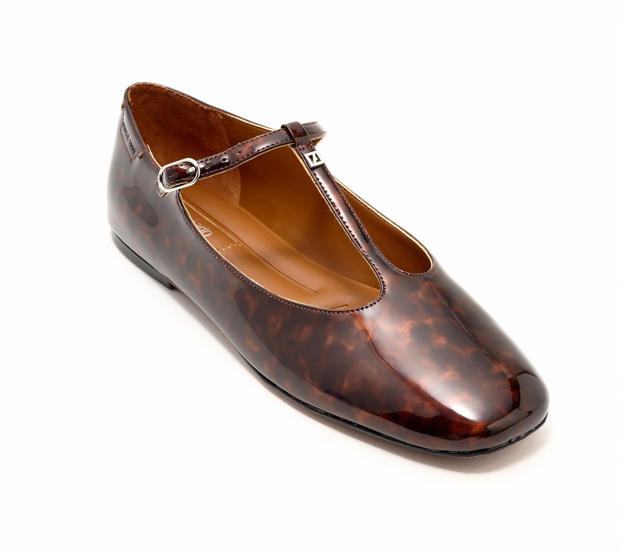 Franco Sarto Patent T-Strap Flats - Marylee