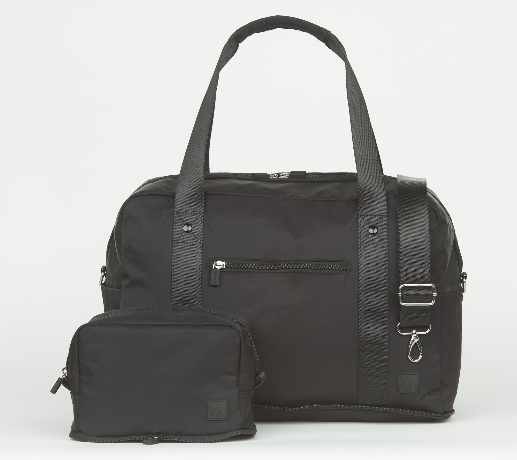 "As Is" IHKWIP The Packable Duffel Bag and Cosmetic Case Set