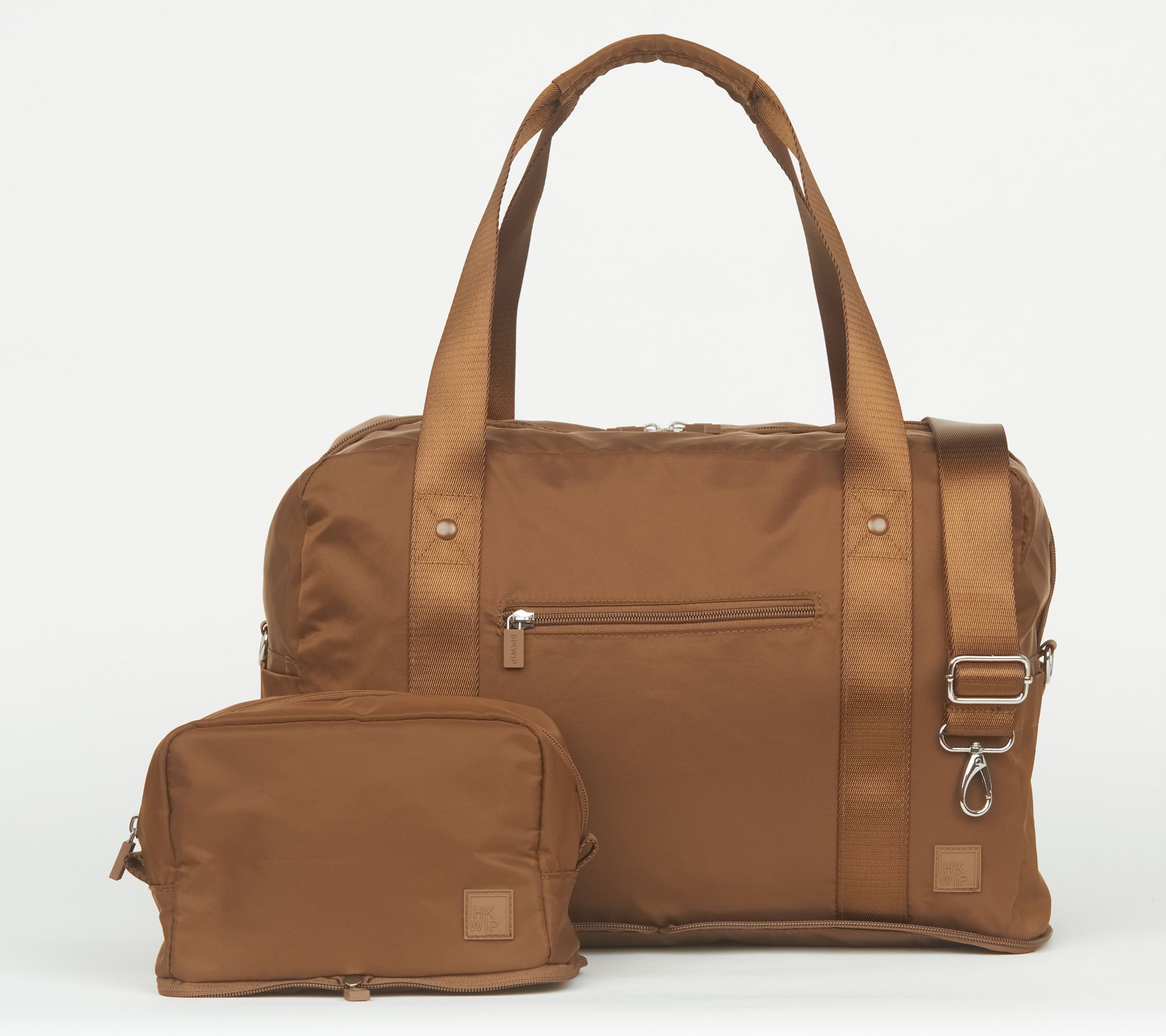 "As Is" IHKWIP The Packable Duffel Bag and Cosmetic Case Set