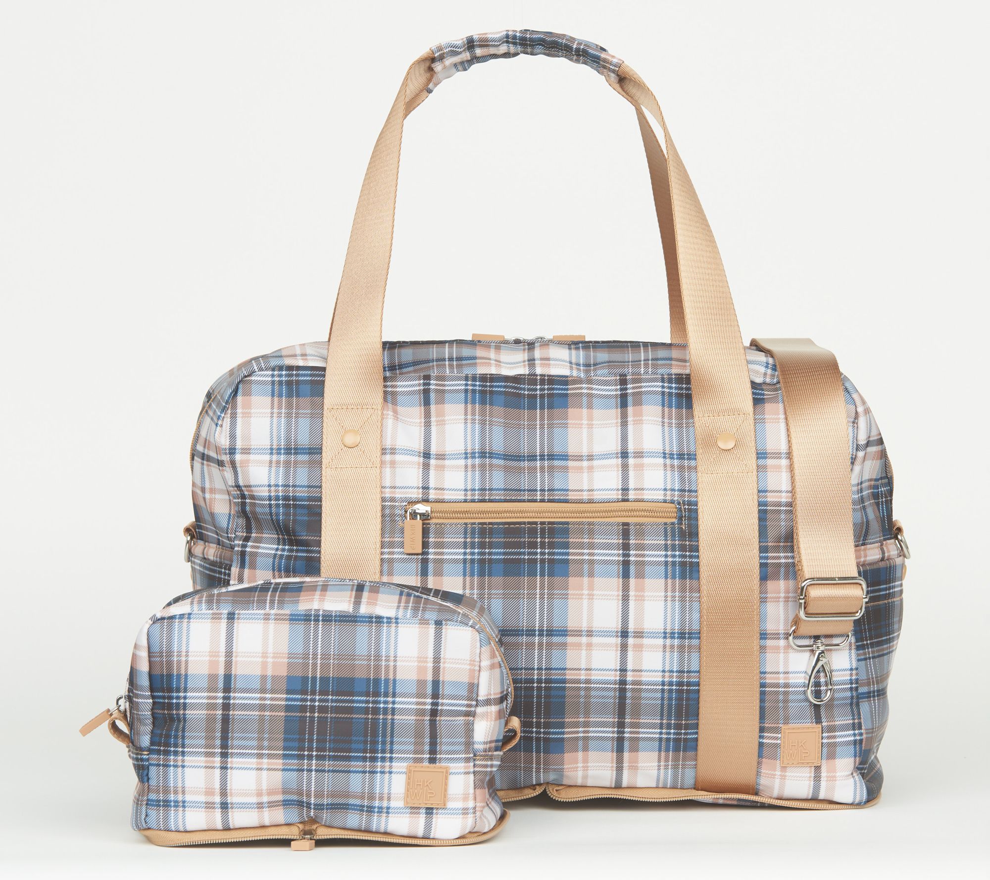 "As Is" IHKWIP The Packable Duffel Bag and Cosmetic Case Set