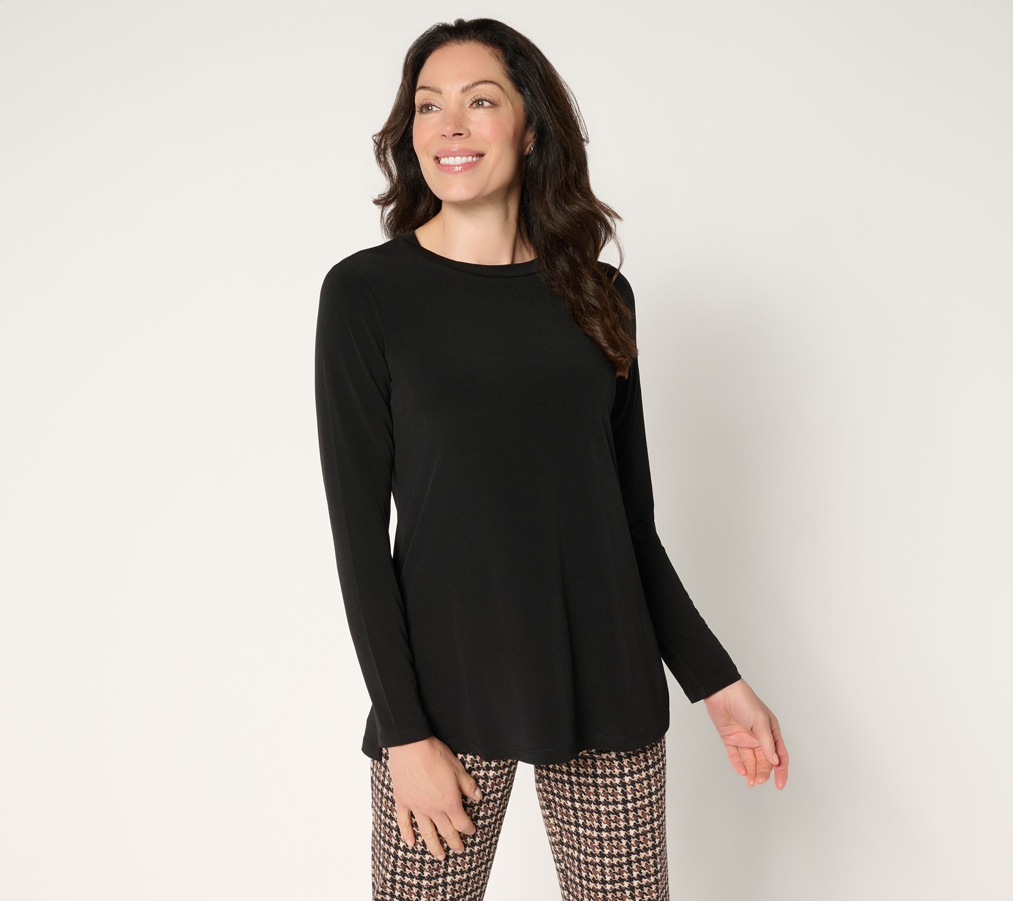 "As Is" Susan Graver Essentials Liquid Knit Crew Neck Top