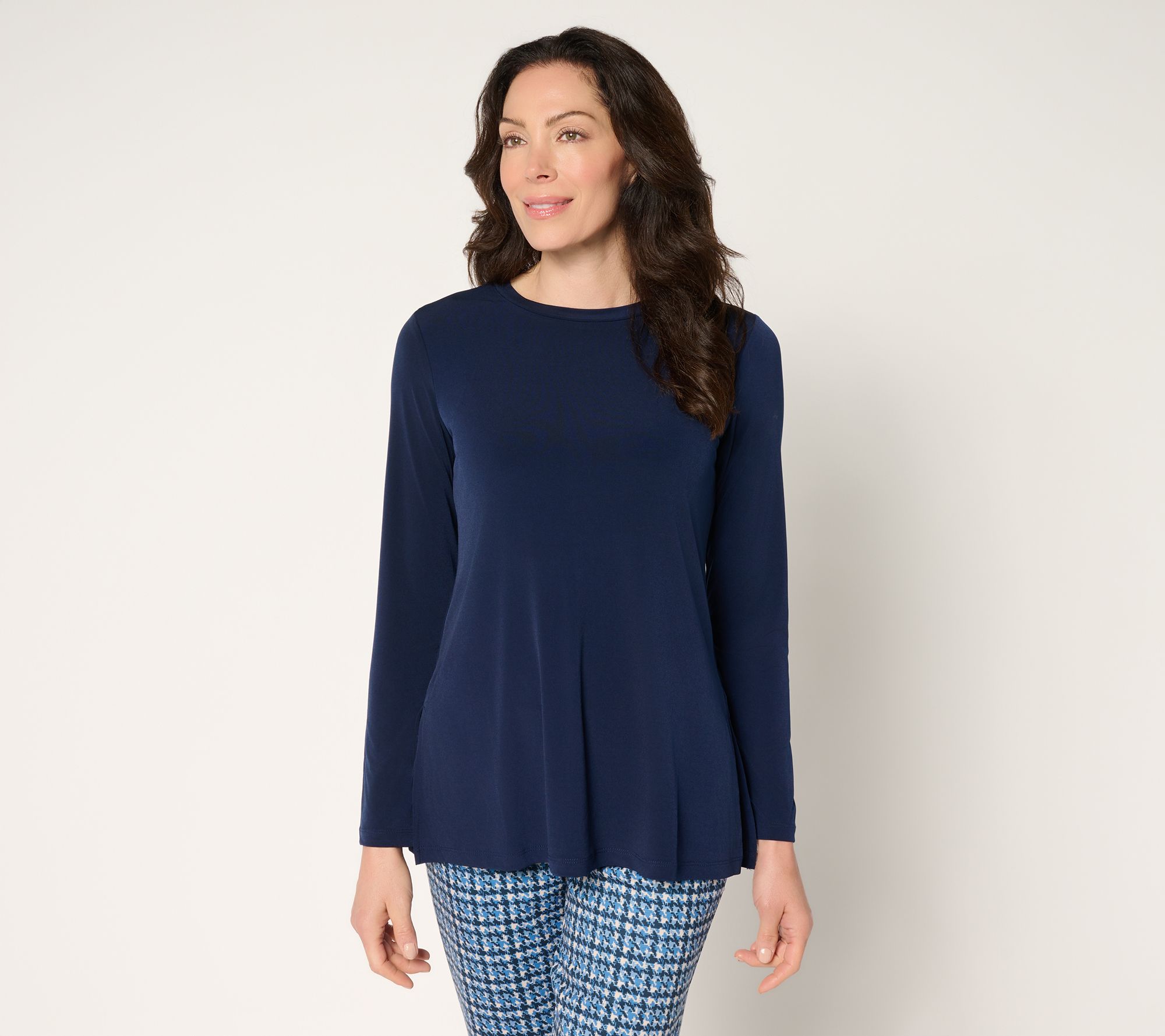 "As Is" Susan Graver Essentials Liquid Knit Crew Neck Top