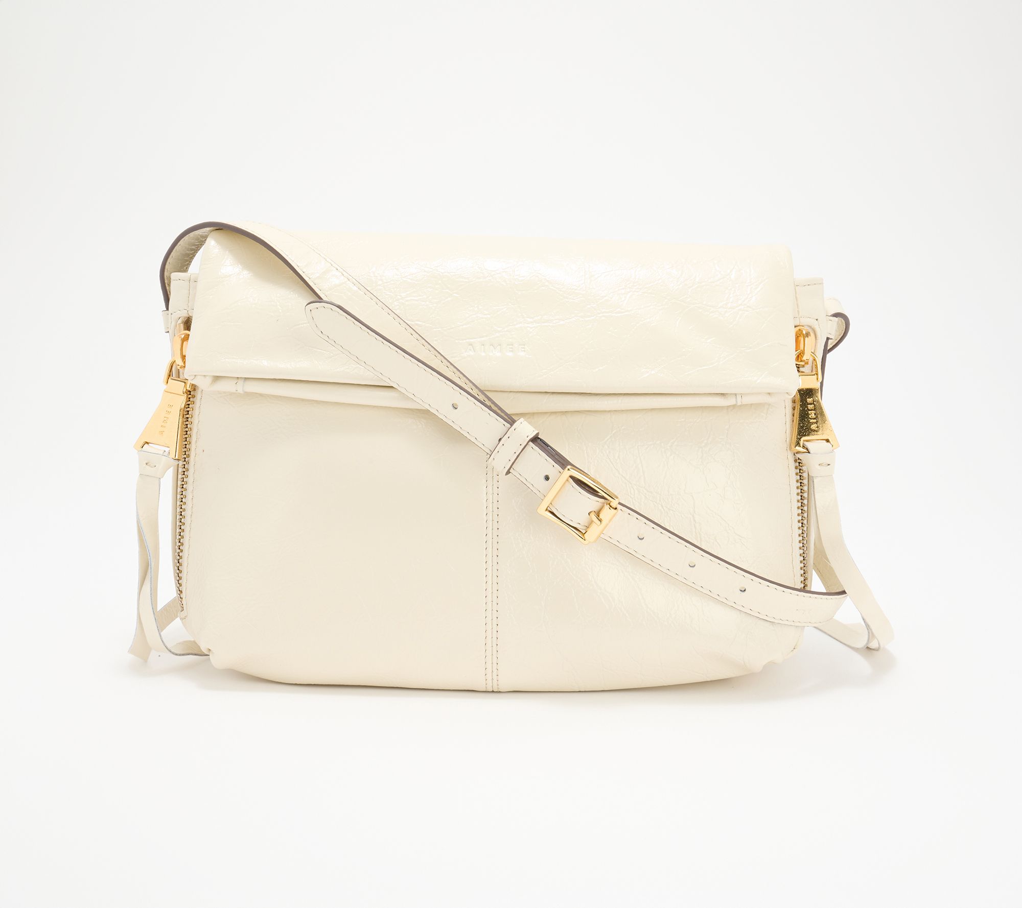 "As Is" Aimee Kestenberg Bali Leather Double Entry Crossbody