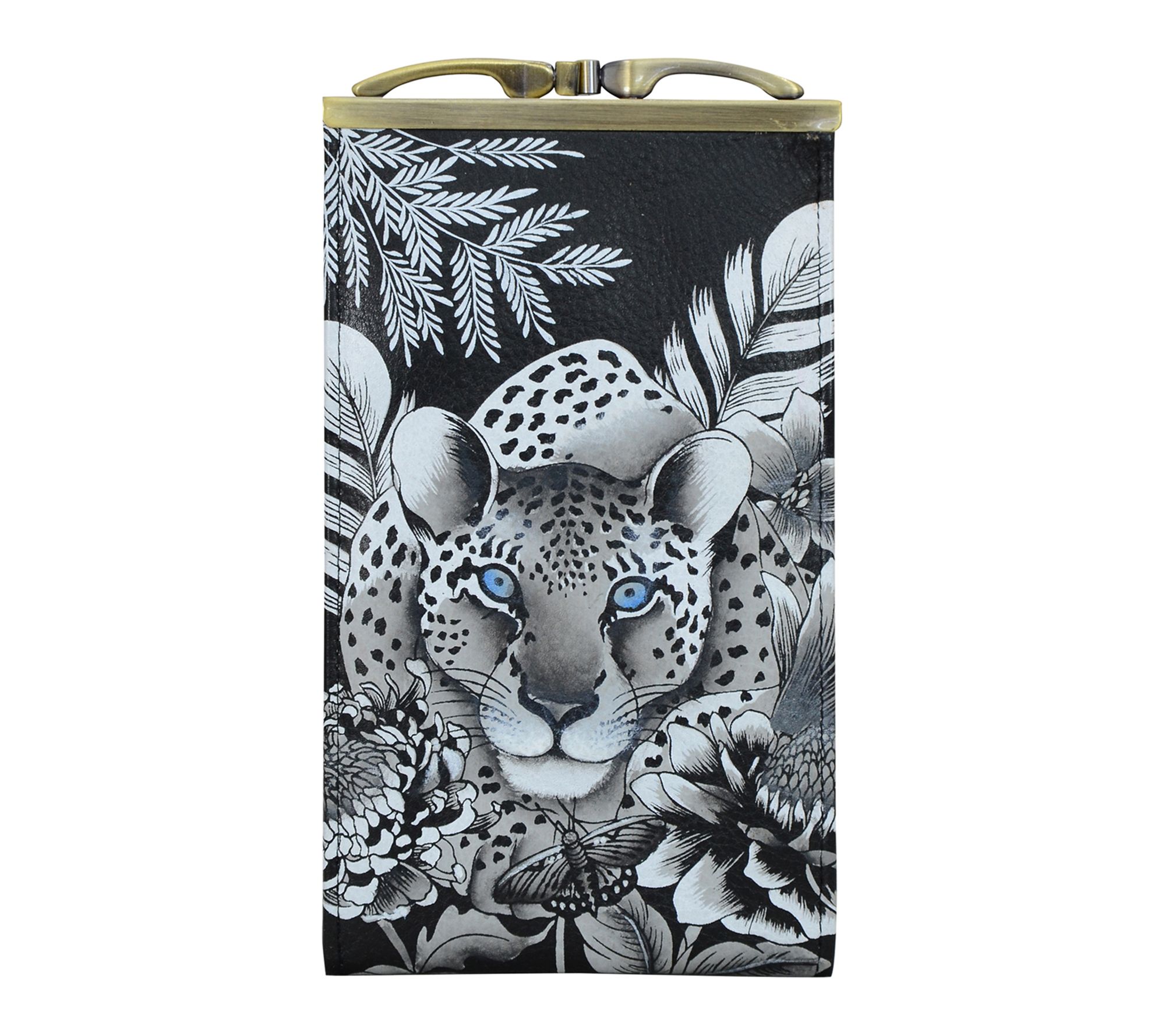 Anuschka Painted Leather Double Eyeglass Case