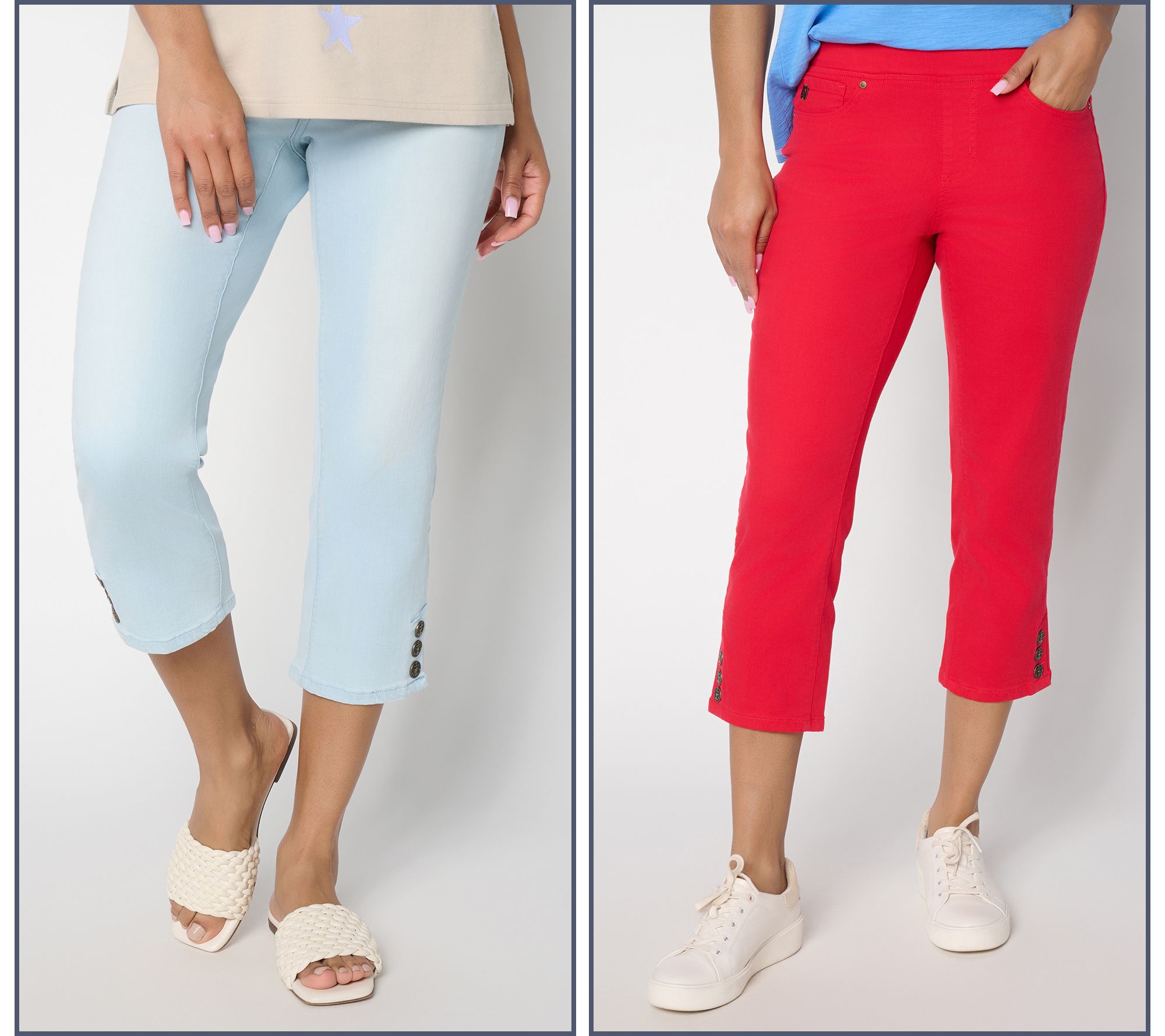 Belle by Kim Gravel TripleLuxe Anchor Crop Jean