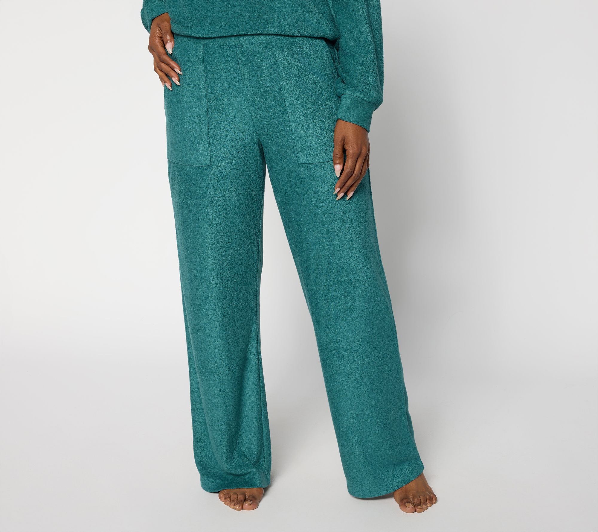 "As Is" Modern Soul Comfort Soul Knit Fleece Lounge Pant w/ Pockets