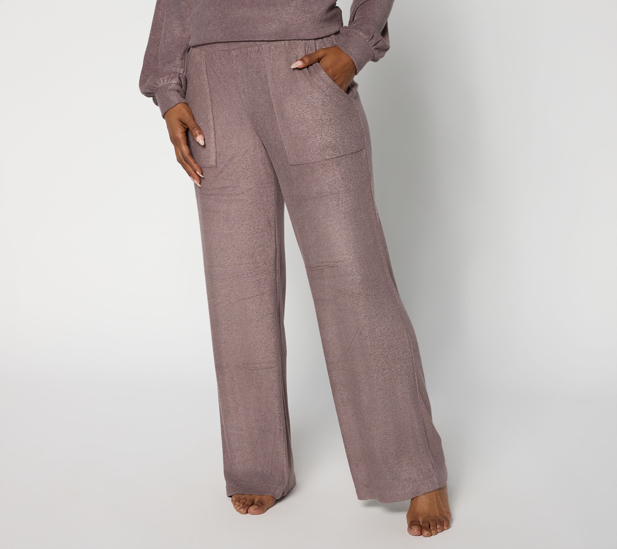 "As Is" Modern Soul Comfort Soul Knit Fleece Lounge Pant w/ Pockets