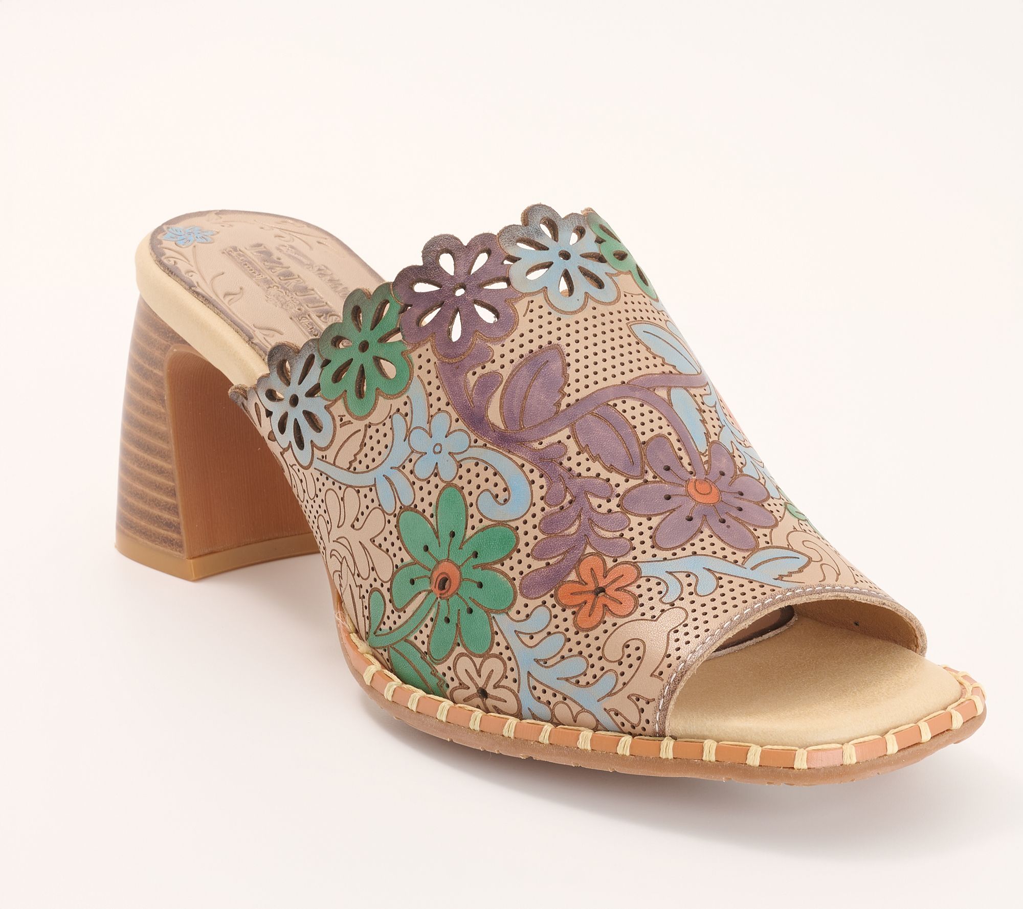 L'Artiste by Spring StepLeather Heeled Sandals - Foxxila