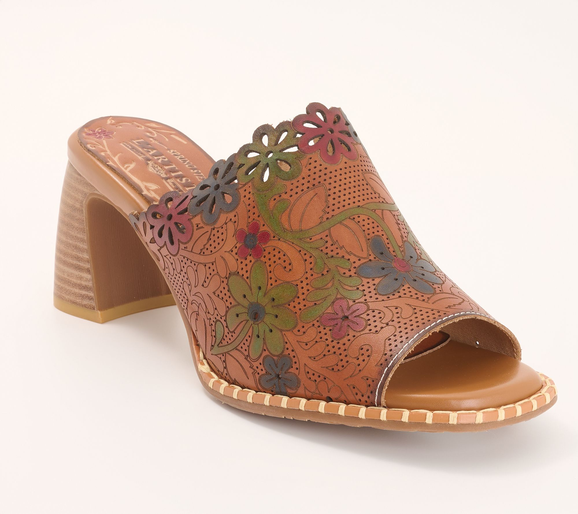 L'Artiste by Spring StepLeather Heeled Sandals - Foxxila