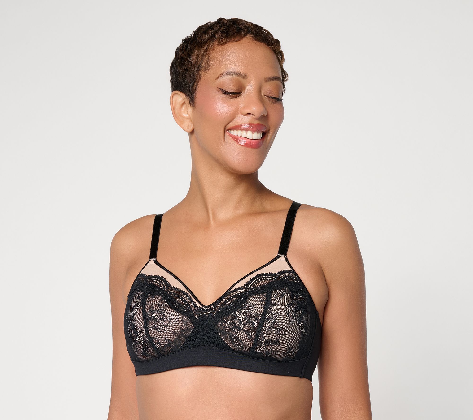 Breezies Light Lace Wirefree Contour Bra