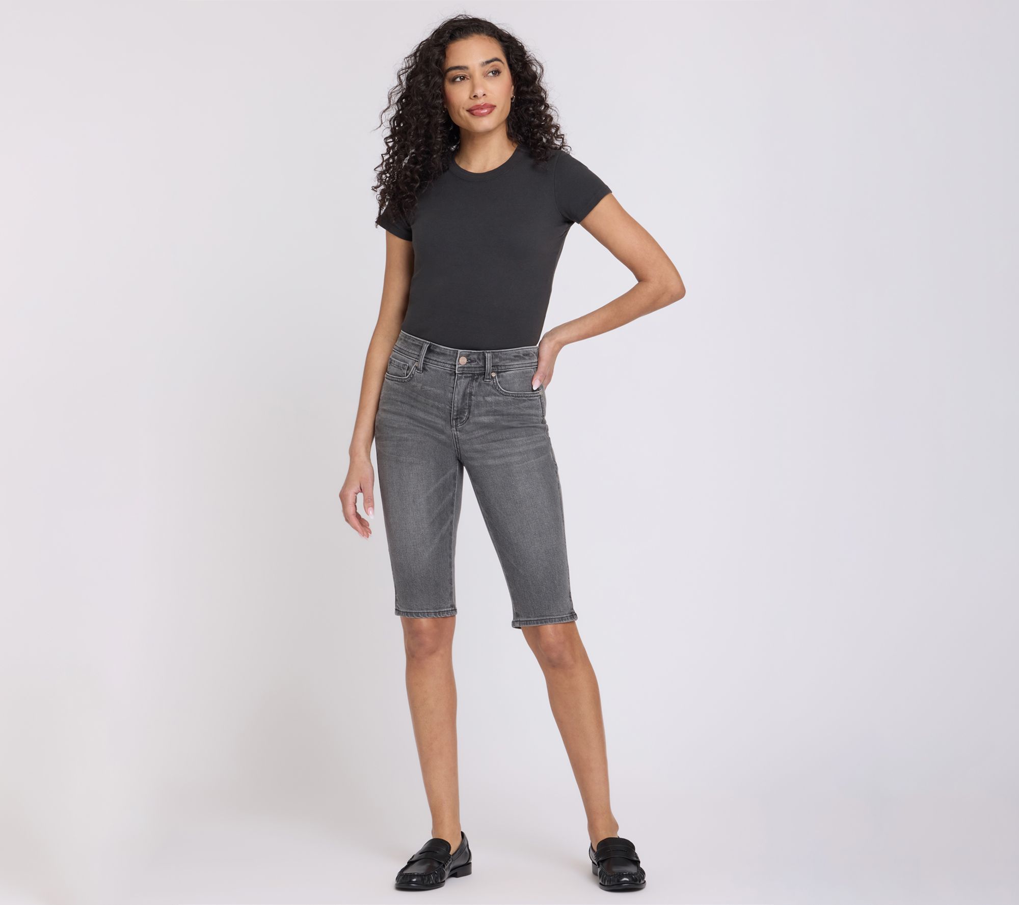  NYDJ Sophie Bike Capri Side Slit Jeans