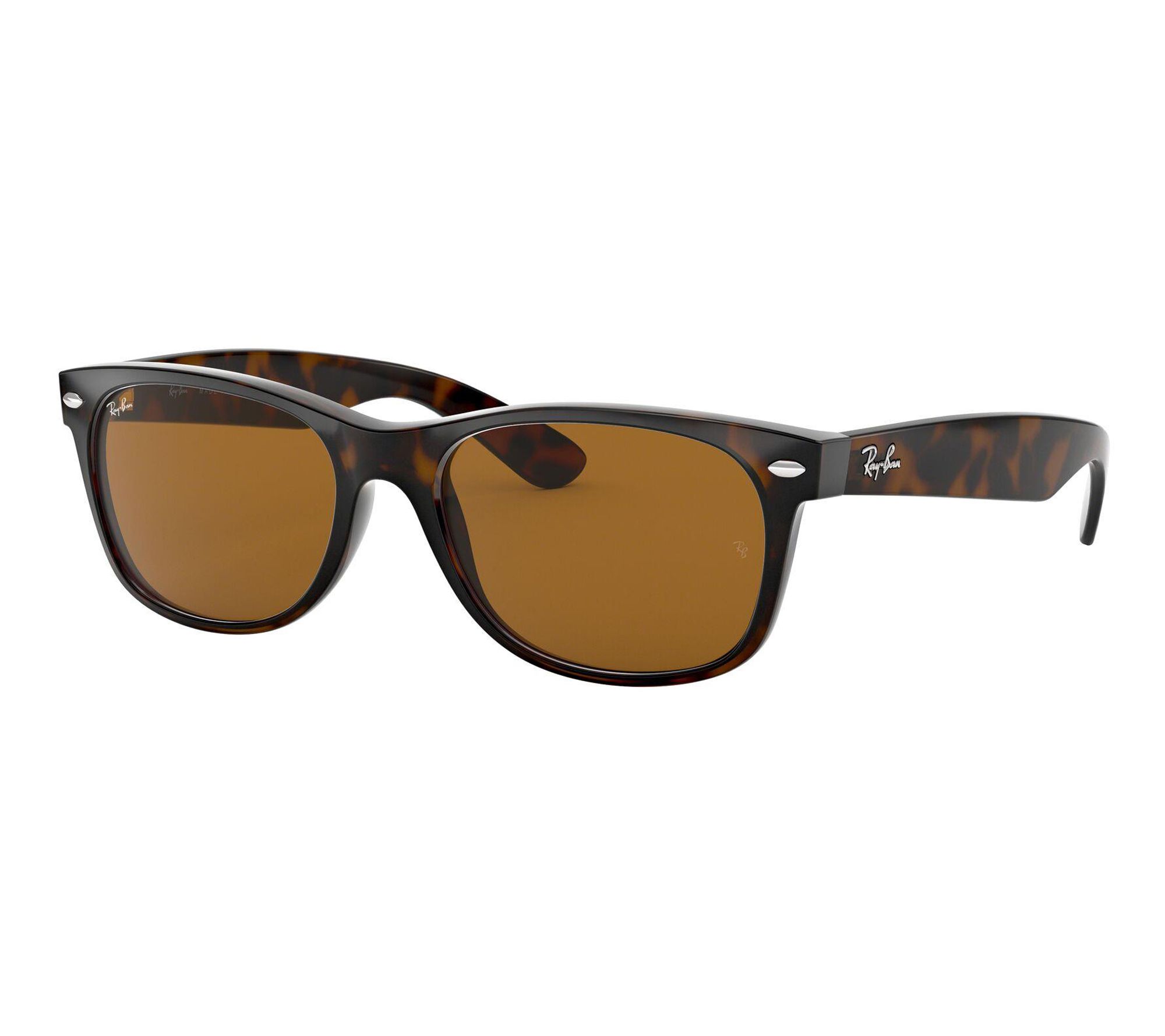 Ray-Ban New Wayfarer Classic Sunglasses-Polished Light Havana