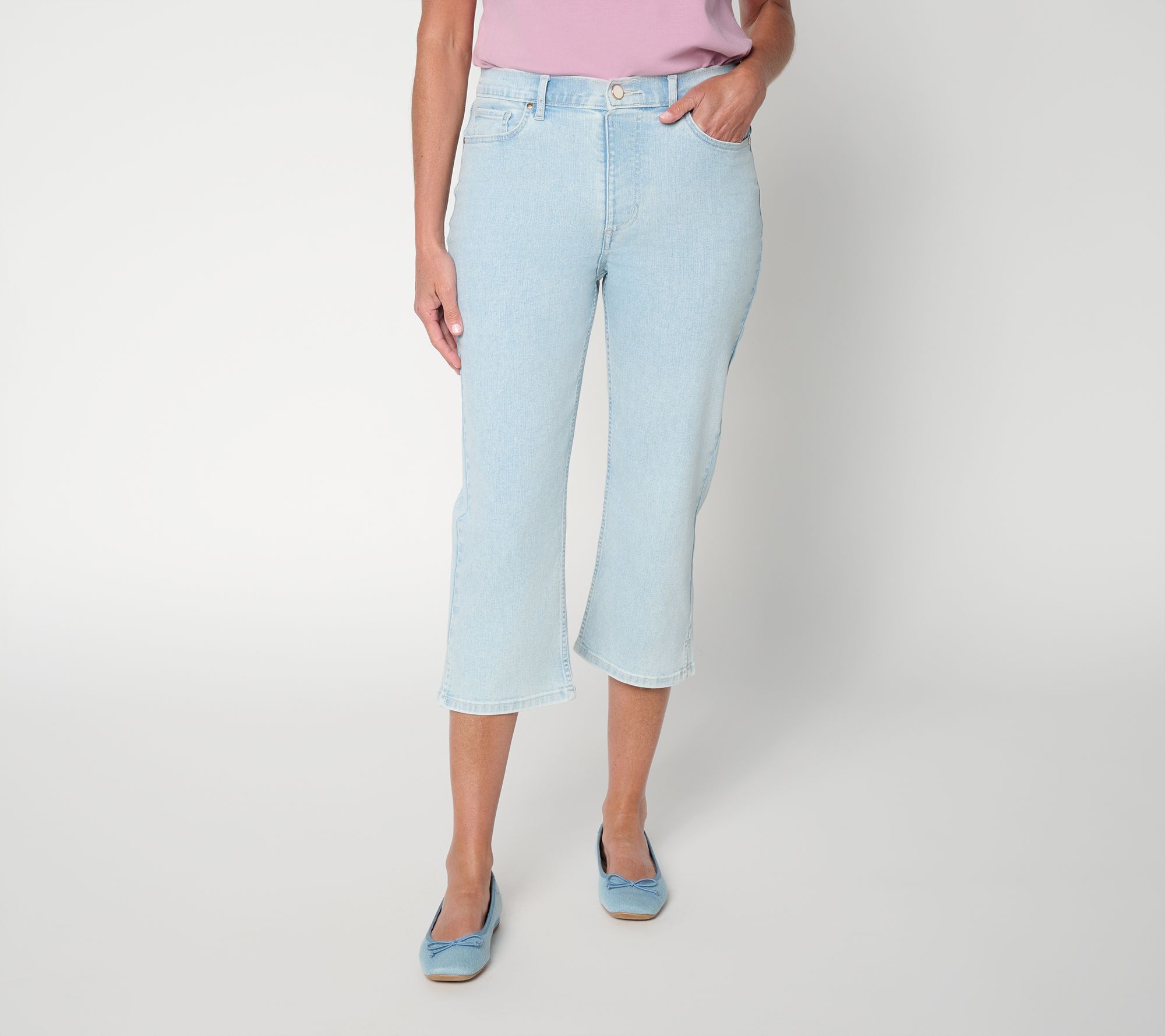 "As Is" BEAUTIFUL by Lawrence Zarian Reg DeluxeDenim Capri - Indigo