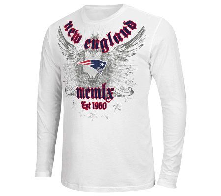 NFL New England Patriots Long Sleeve Roman Numeral T-Shirt 