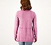 LOGO by Lori Goldstein Brushed Sweater Knit Henley Top, 1 of 3