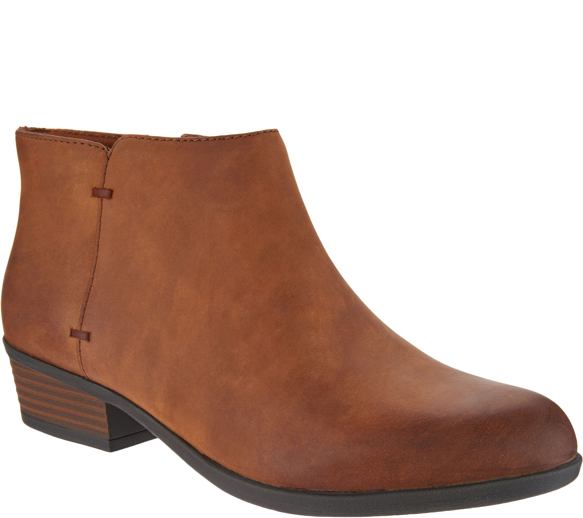 Clarks Collection Leather Ankle Boots - Addiy Zora QVC.com