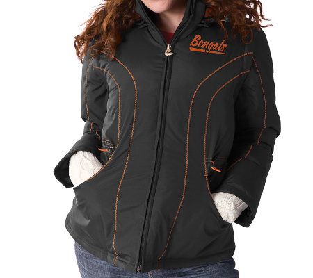 NFL Cincinnati Bengals Women's 4-in-1 Fan Coat 