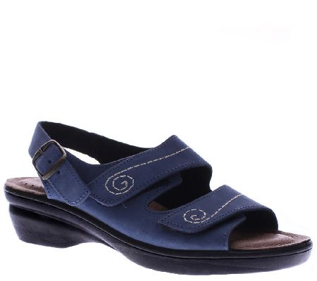 Flexus by Spring Step Wedge Sandals - Belamar - QVC.com
