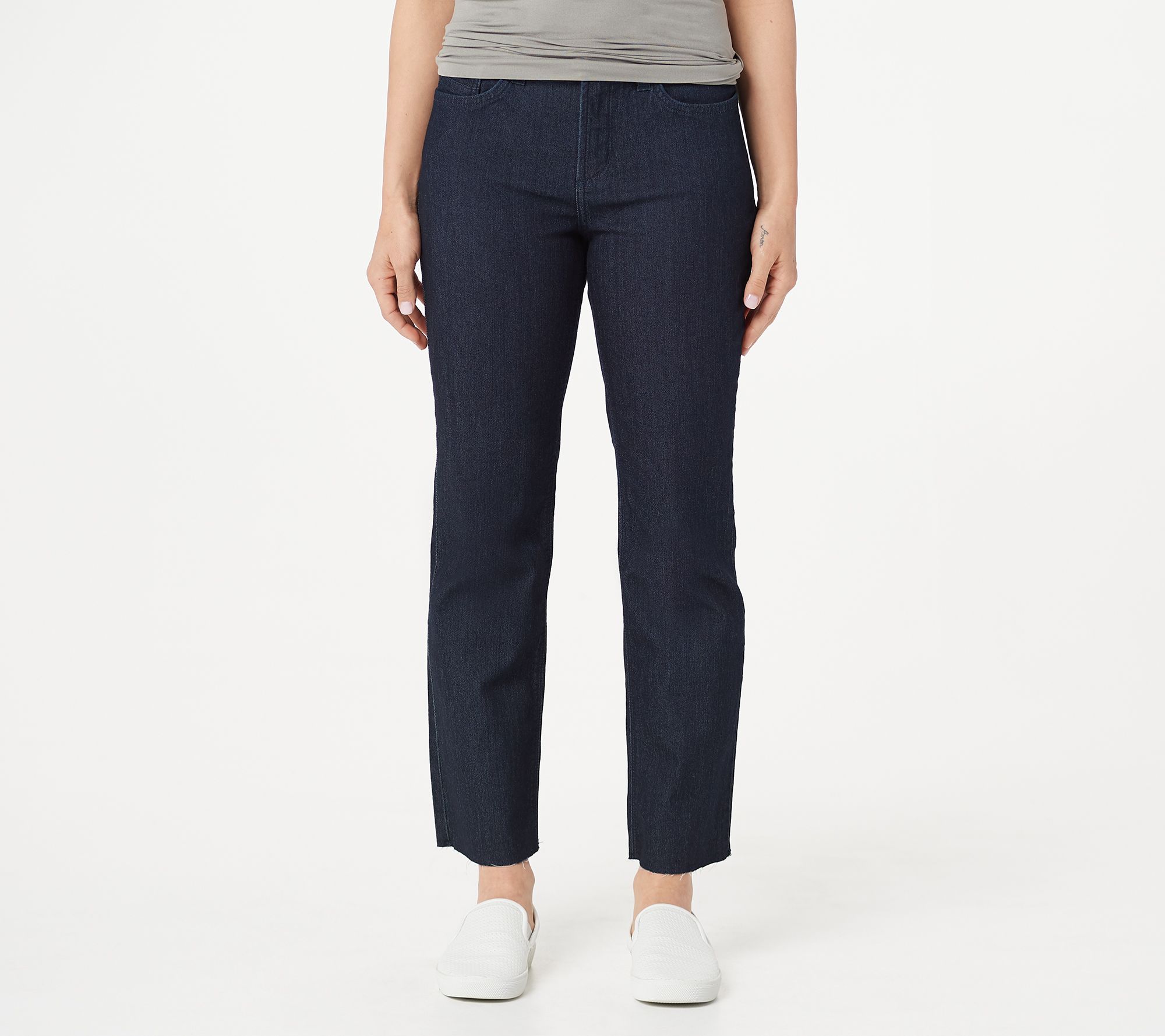 Marilyn Straight Jeans - Dark Enzyme Blue