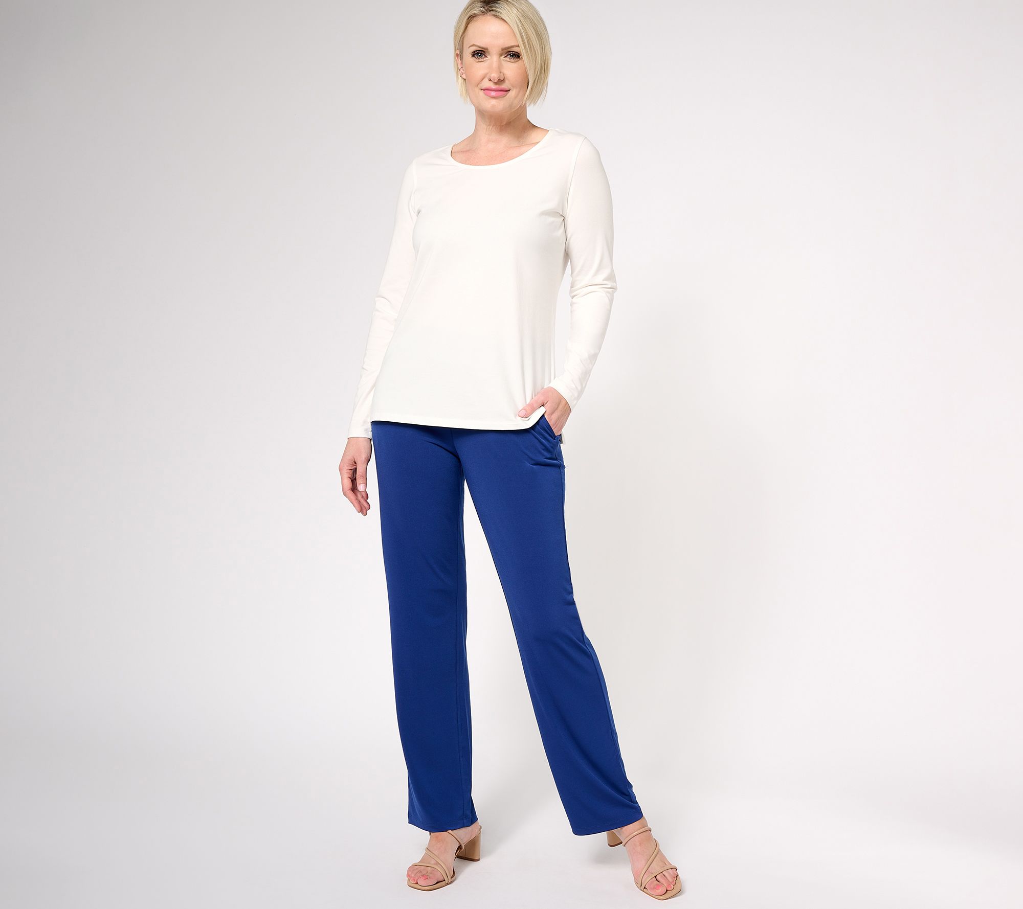 Mag Sofia マグ.ソフィア Susan Graver Modern Essentials Liquid Knit Sofia Pants - QVC.com