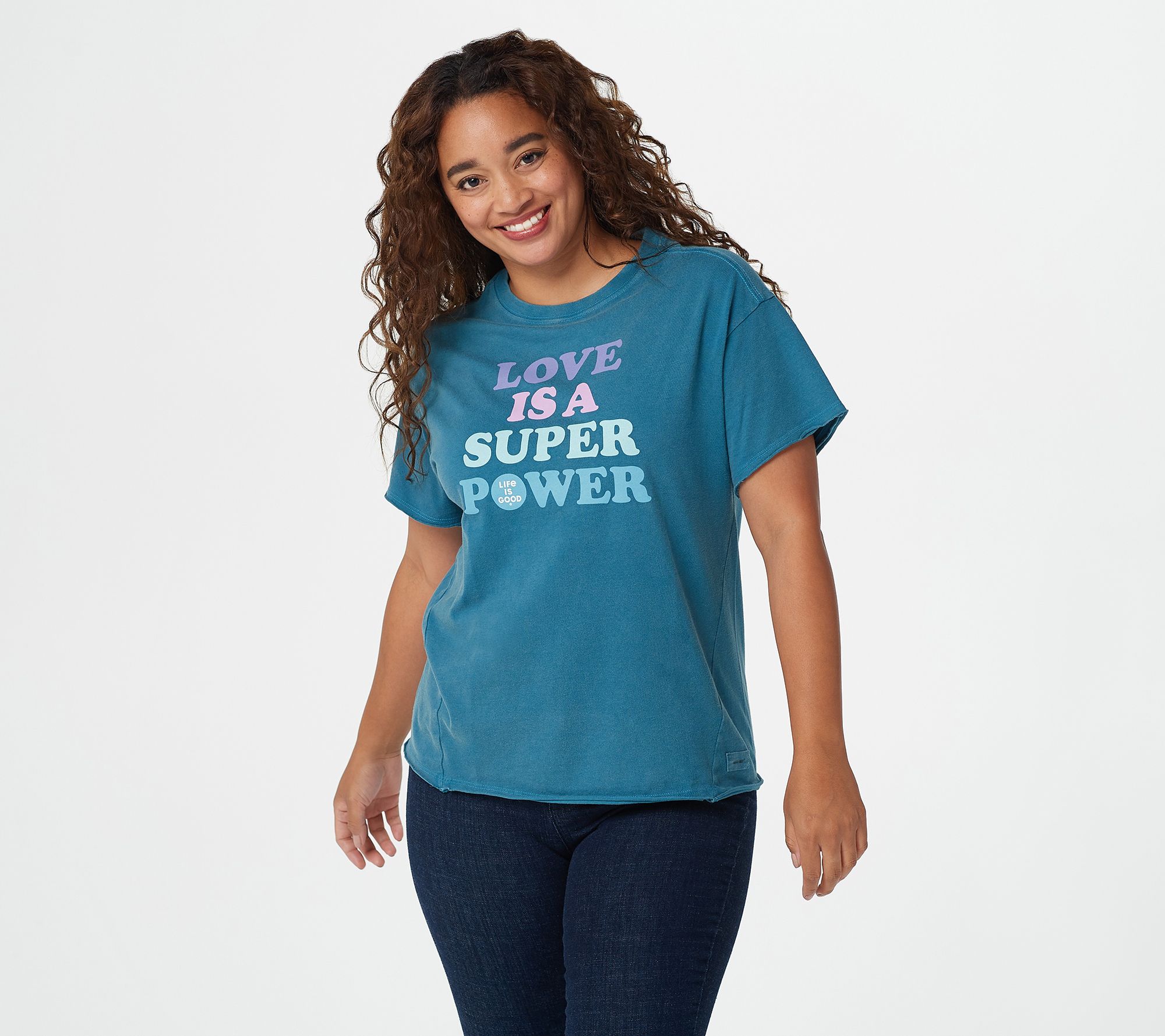 Relaxed fit life deals is good tee shirts