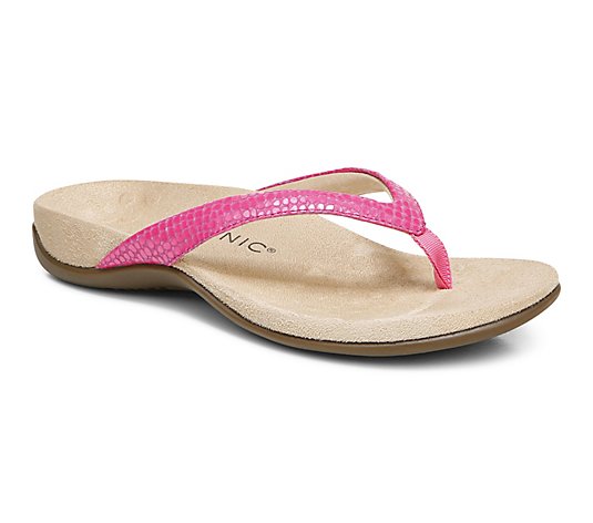 Vionic Leather Thong Sandals -Dillon