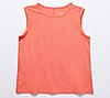 Candace Cameron Bure Breezy Cotton Sleeveless Tee w/Rolled Detail, 1 of 2
