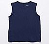 Candace Cameron Bure Breezy Cotton Sleeveless Tee w/Rolled Detail, 2 of 2